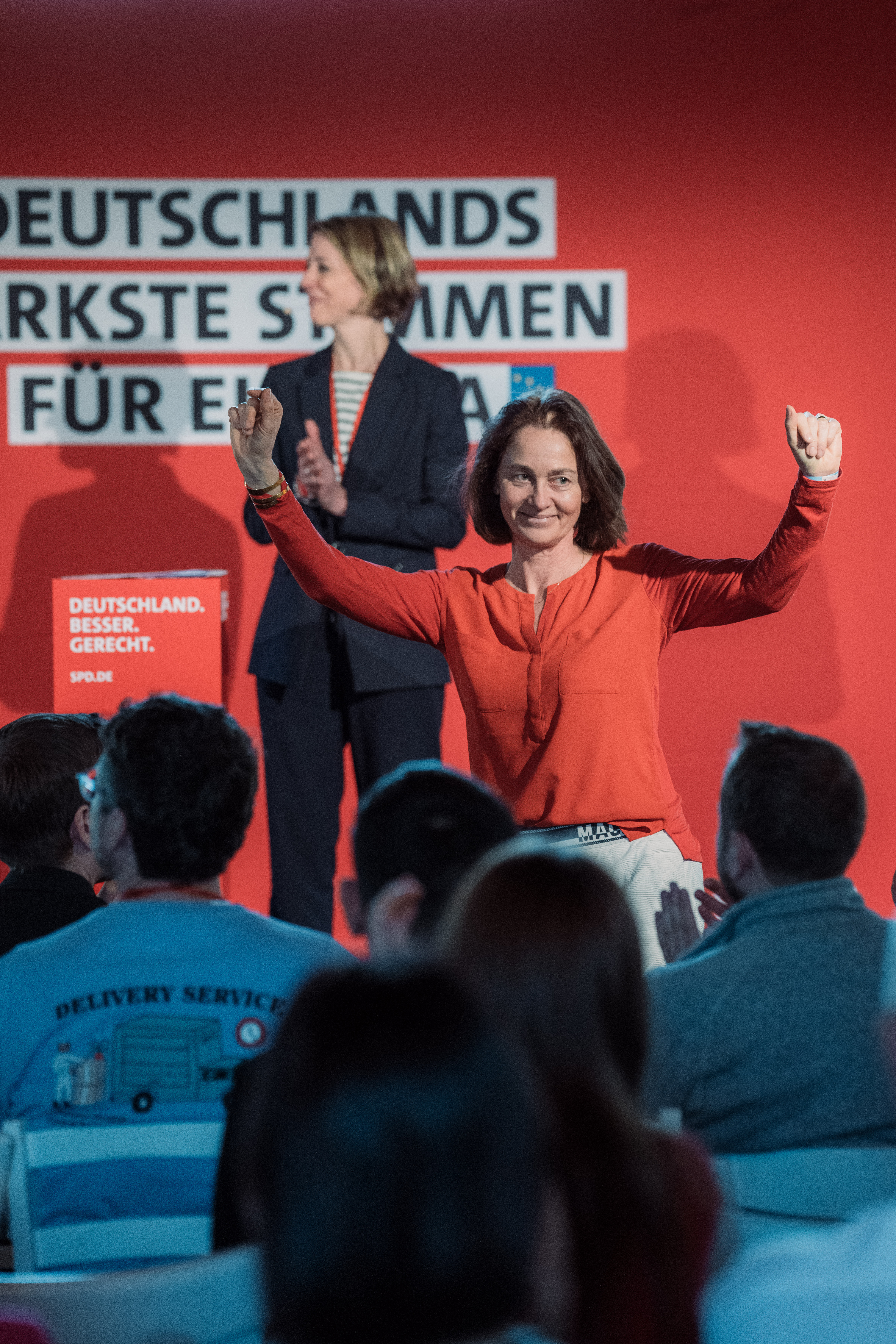 Katarina Barley beim Campaigncamp in Berlin