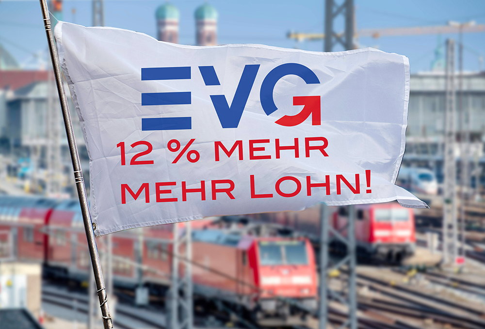 Tarifkonflikt bei der Bahn: Die EVG fordert ein Lohnplus von zwölf Prozent, mindestens aber 650 Euro im Monat mehr.