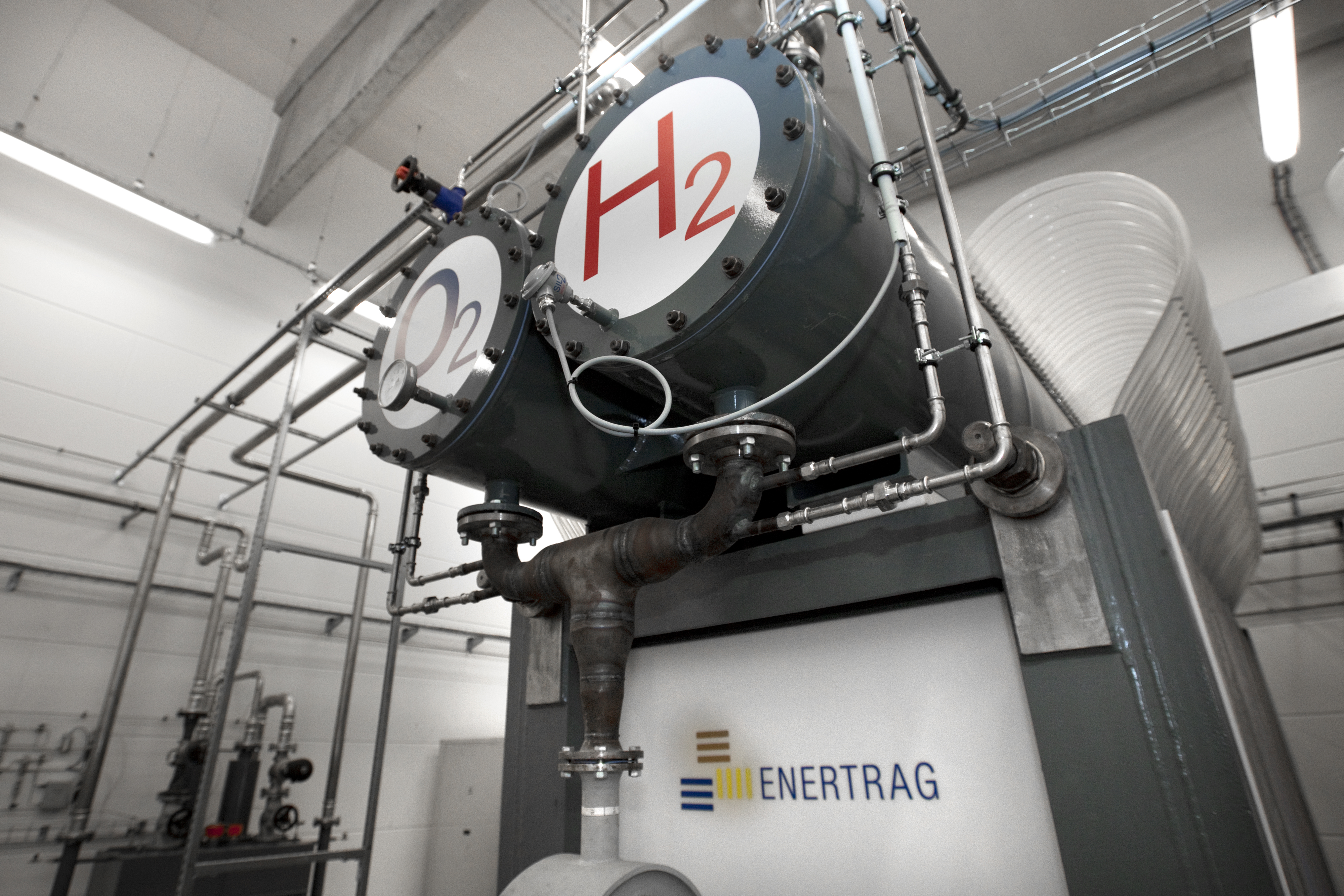 Wasserstoff-Elektrolyse, made in Brandenburg: In der Uckermark betreibt Enertrag bereits seit 2011 ein Hybridkraftwerk.