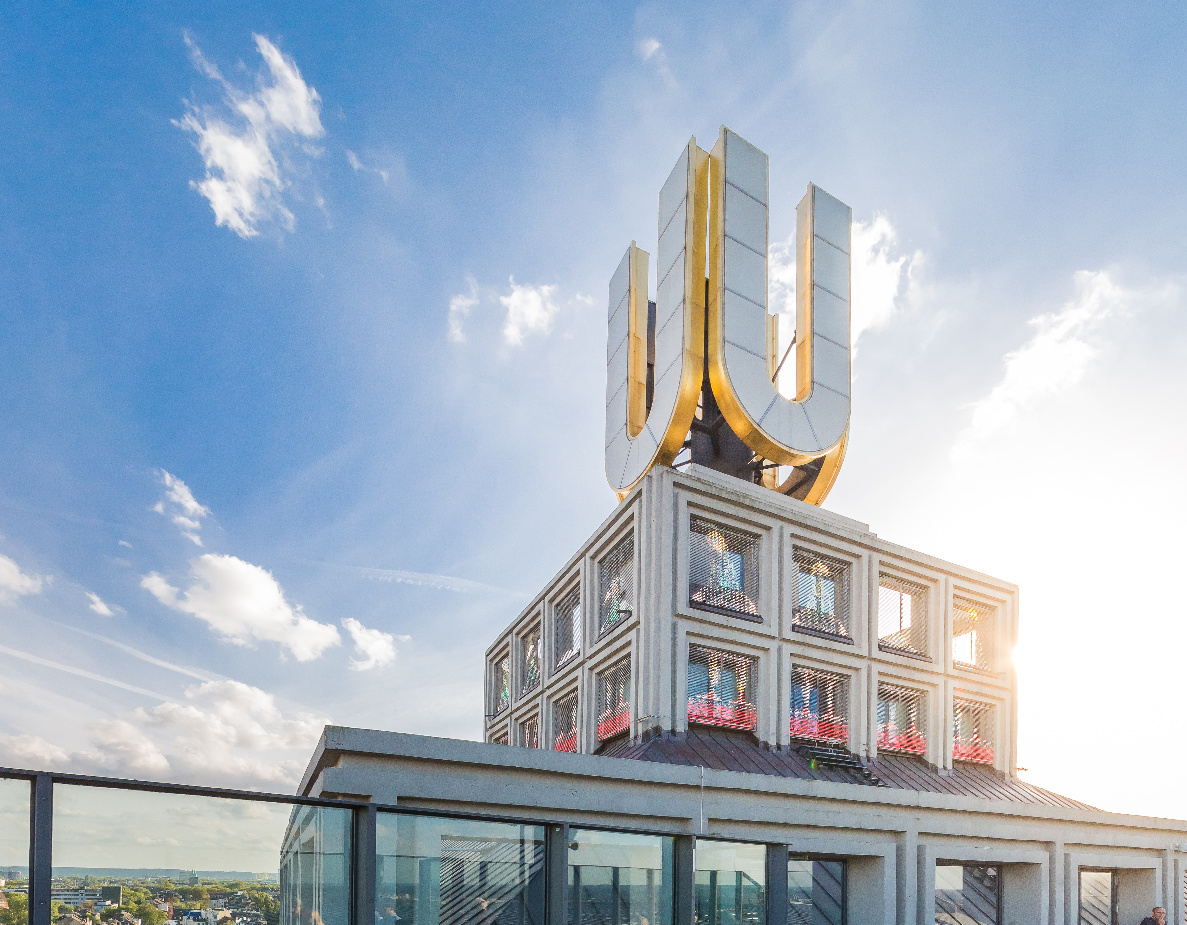 Heute vergoldet: Das U der ehemaligen Union-Brauerei – ein Wahrzeichen Dortmunds