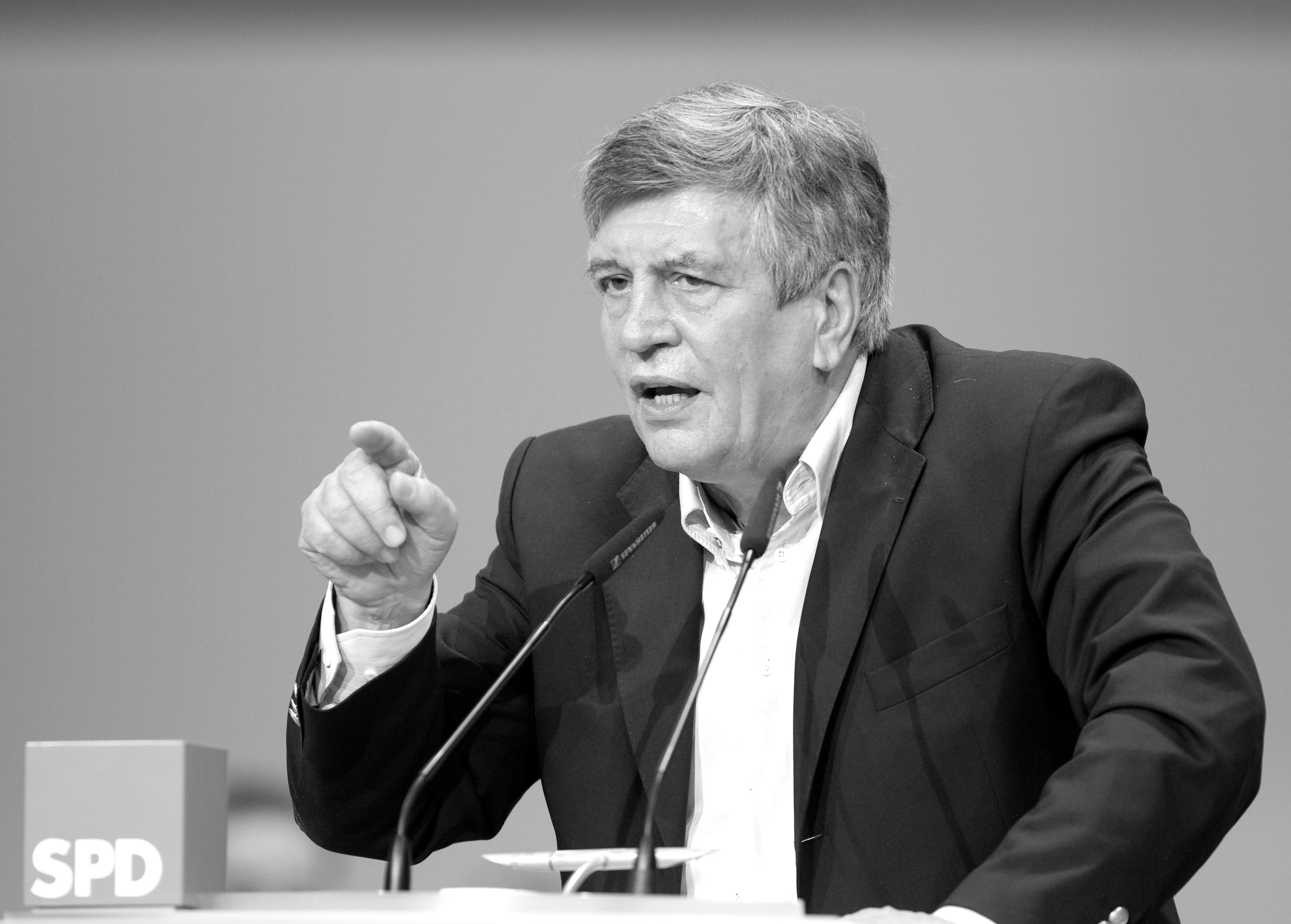 Hermann Scheer auf dem SPD-Parteitag 2009 in Berlin.