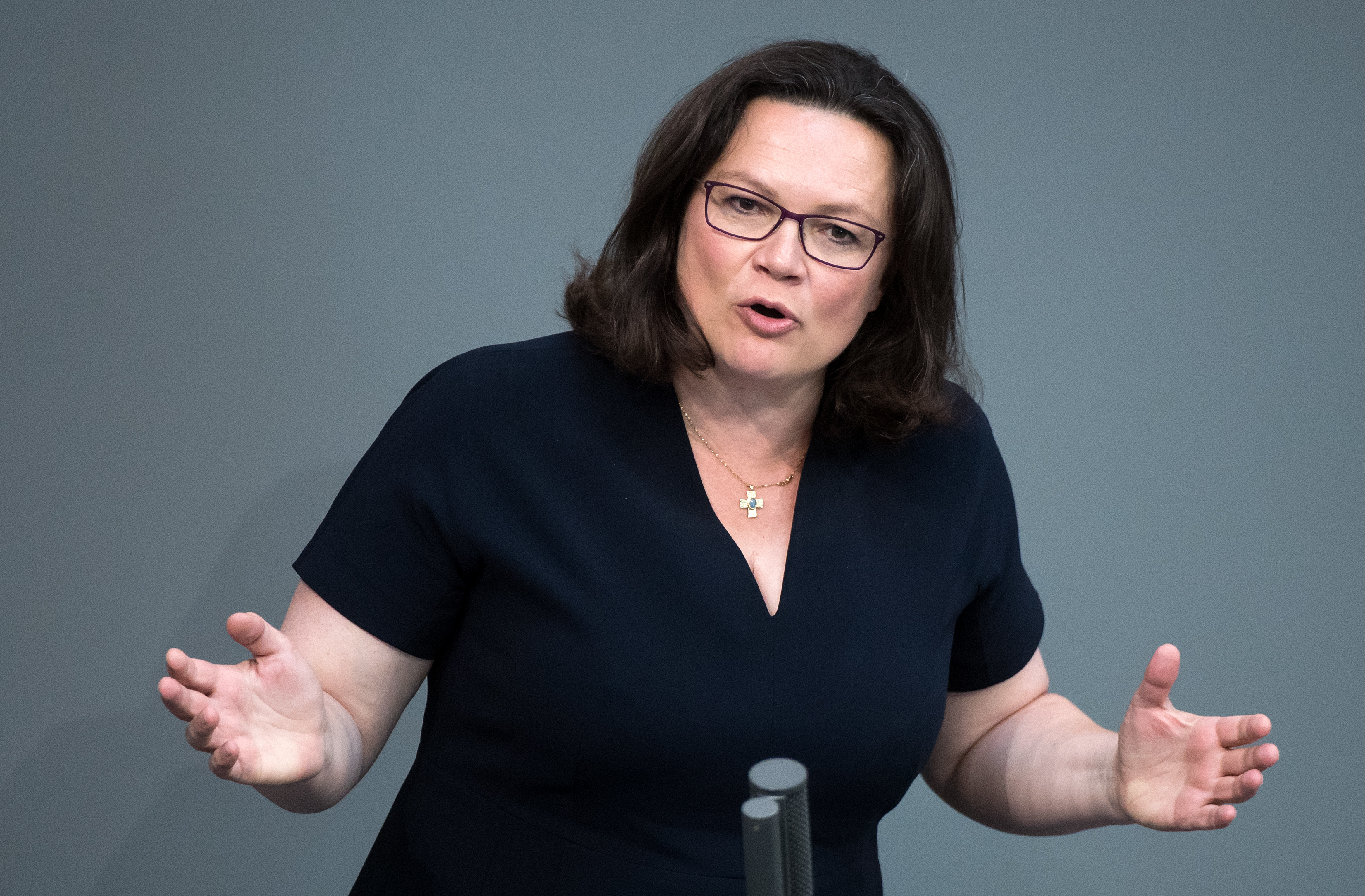 SPD-Partei- und Fraktionsvorsitzende Andrea Nahles