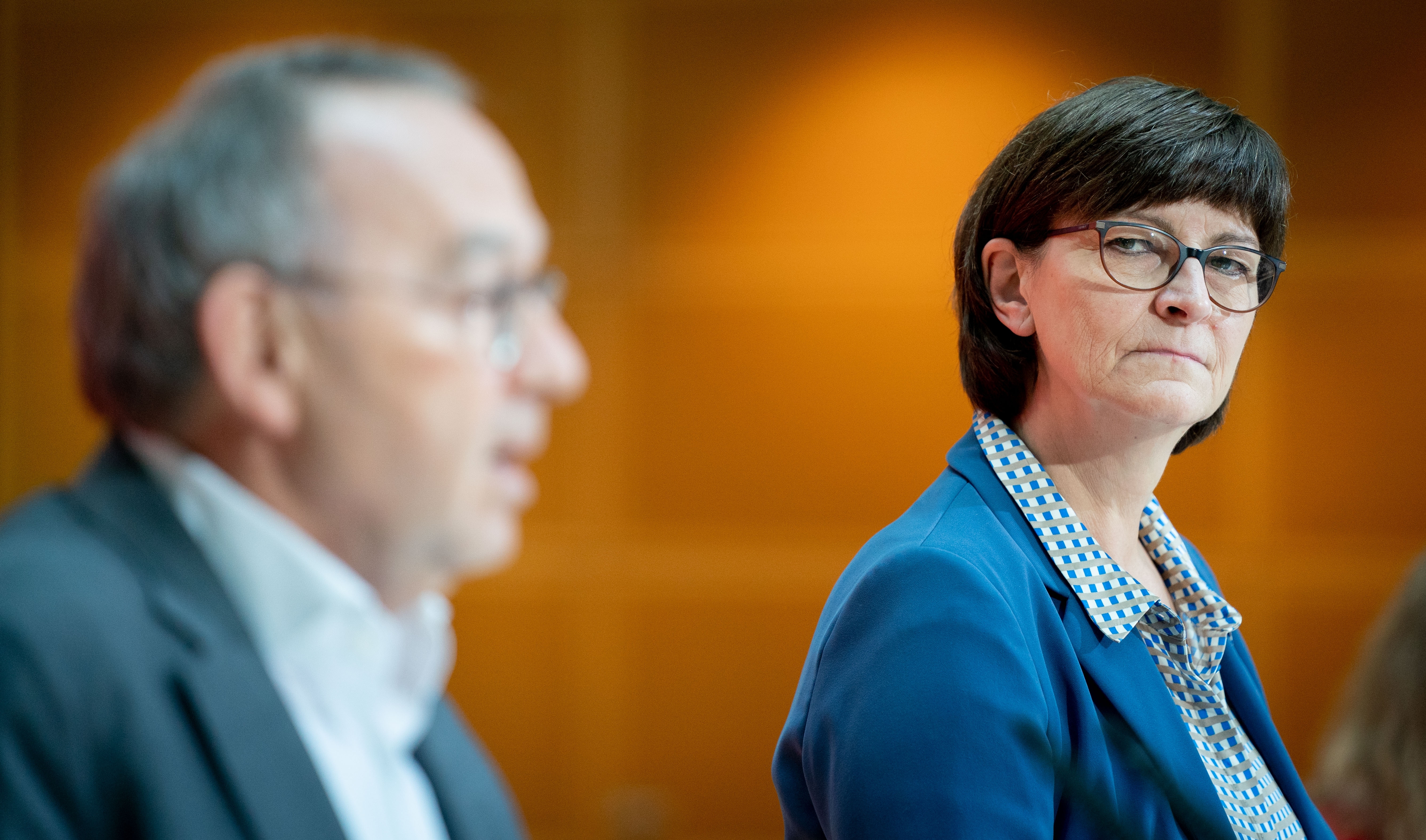 Erwarten klare Antworten vom Koalitionspartner: SPD-Parteivorsitzende Saskia Esken und Norbert Walter-Borjans.