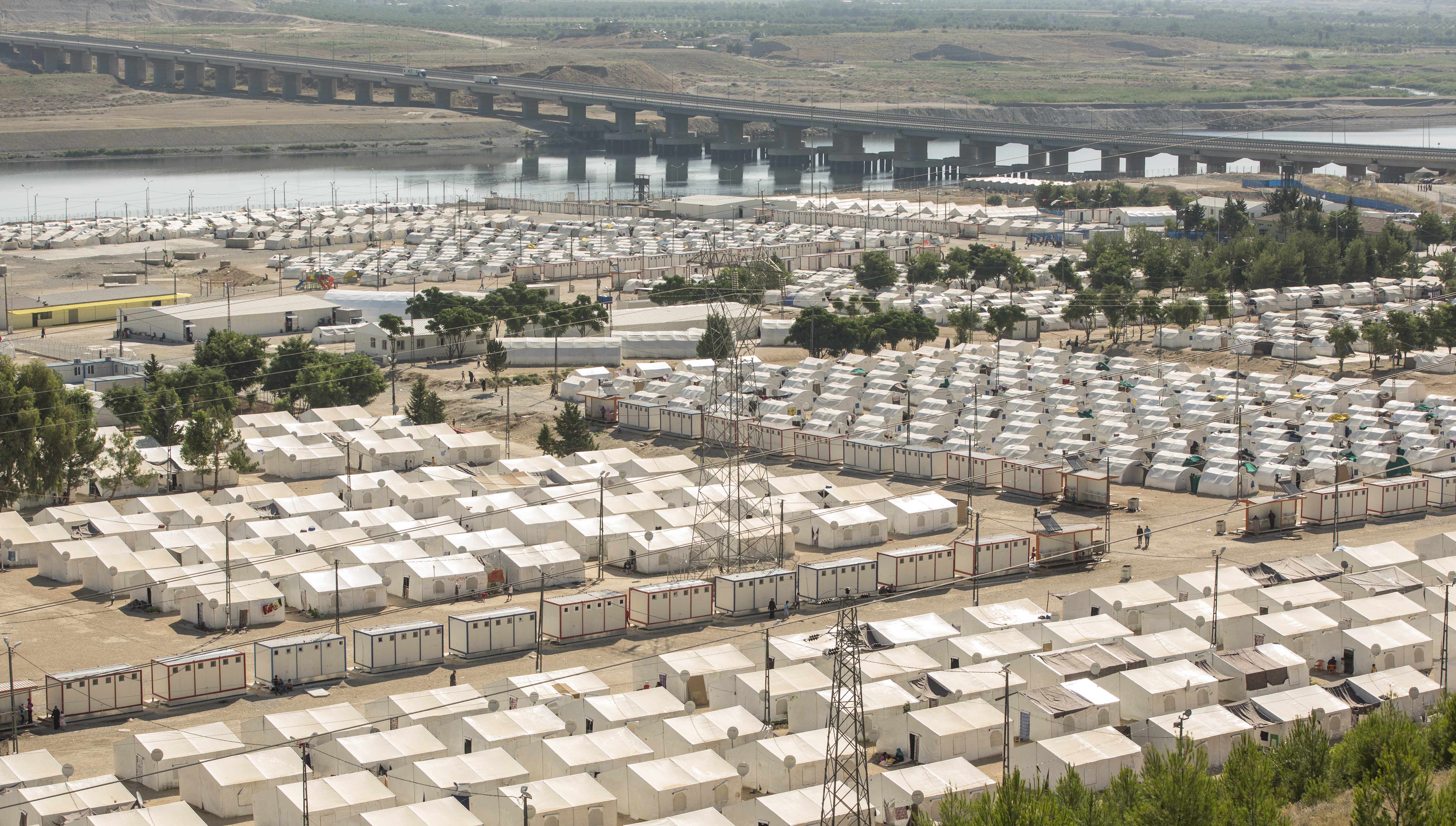 Seit Montag können Flüchtlinge aus Griechenland abgeschoben werdenHier ein Flüchtlingslager für syrische Flüchtlinge in der Türkei.