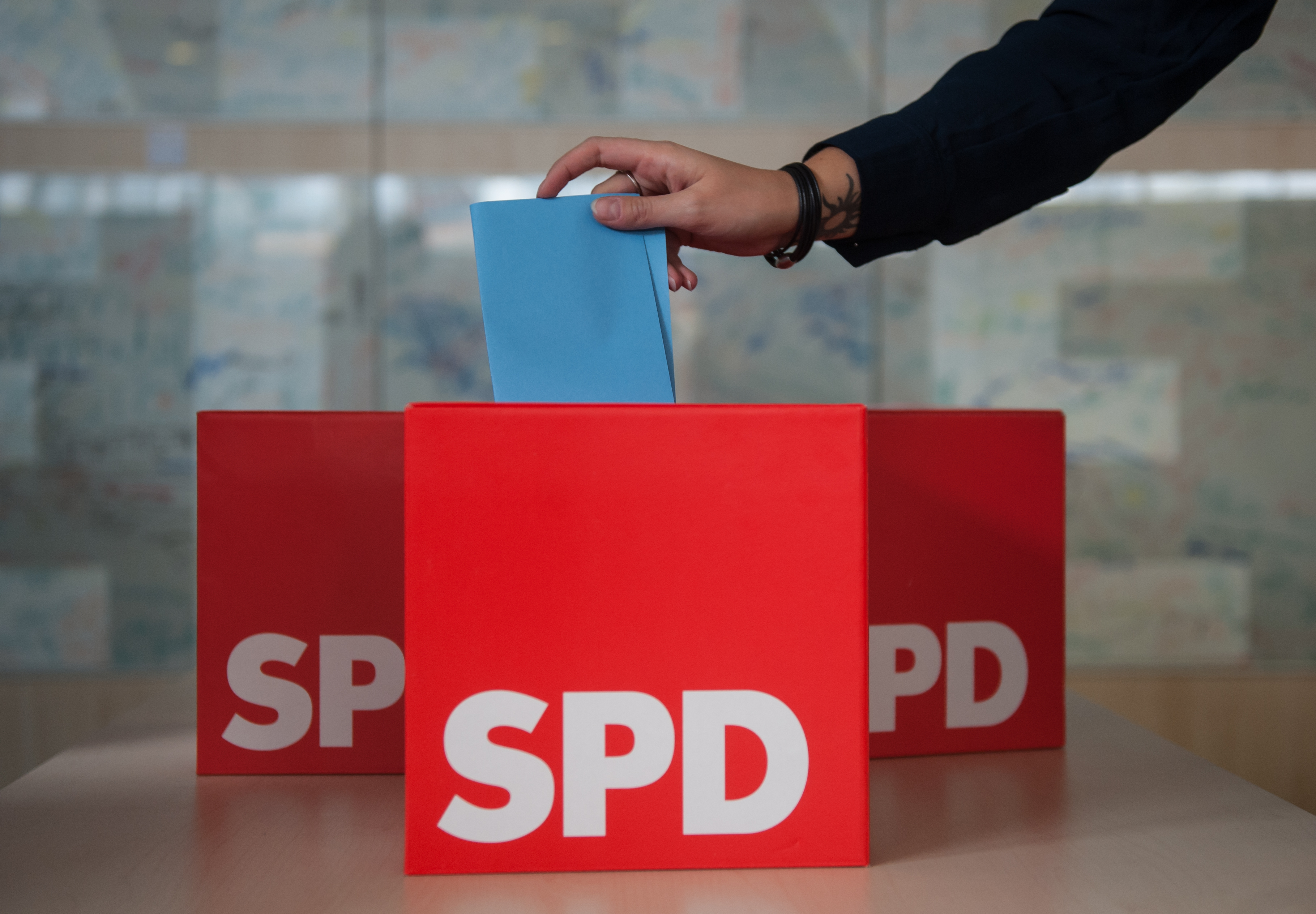 SPD-Wahlurne