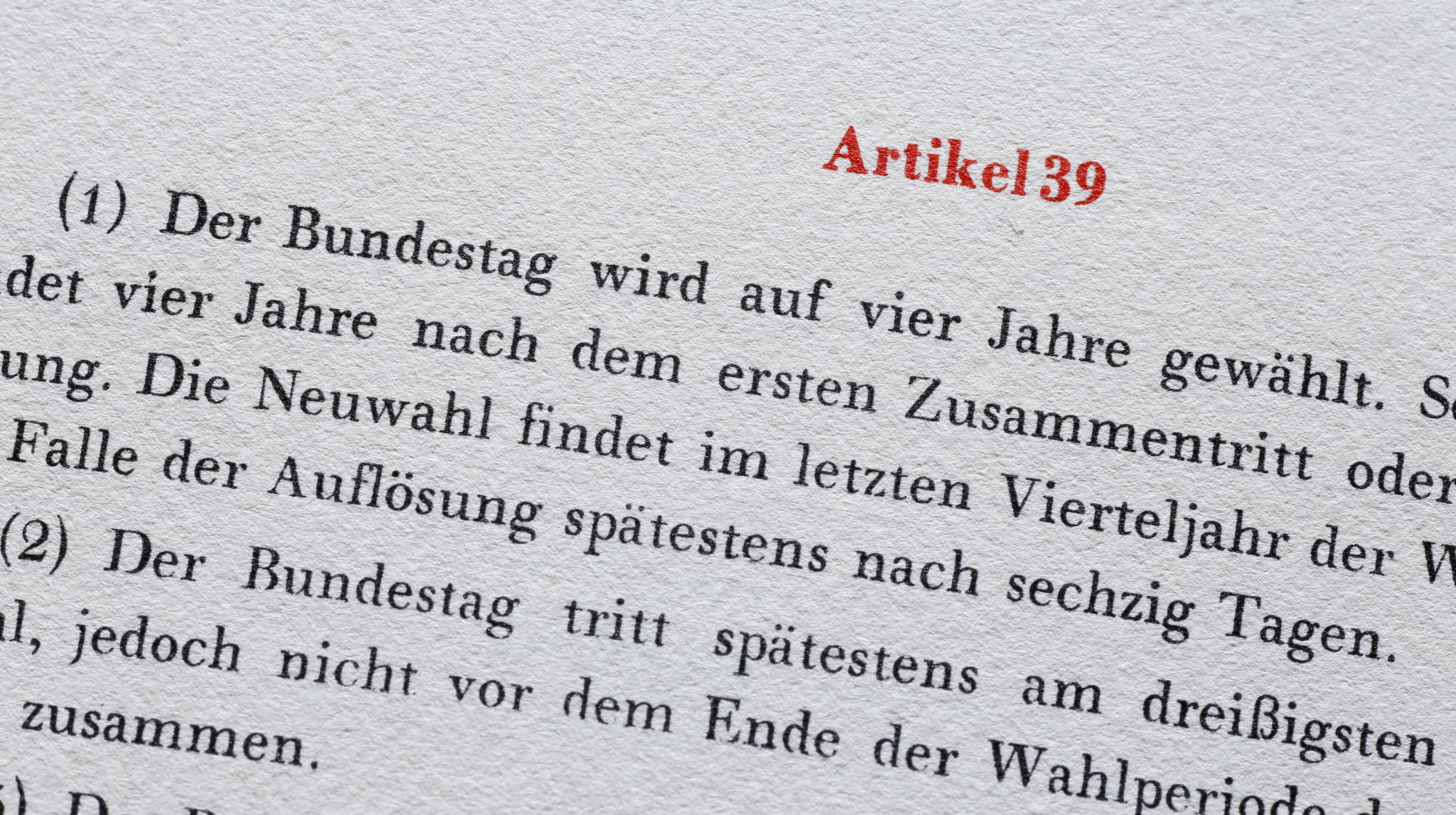 Grundgesetz Artikel 39