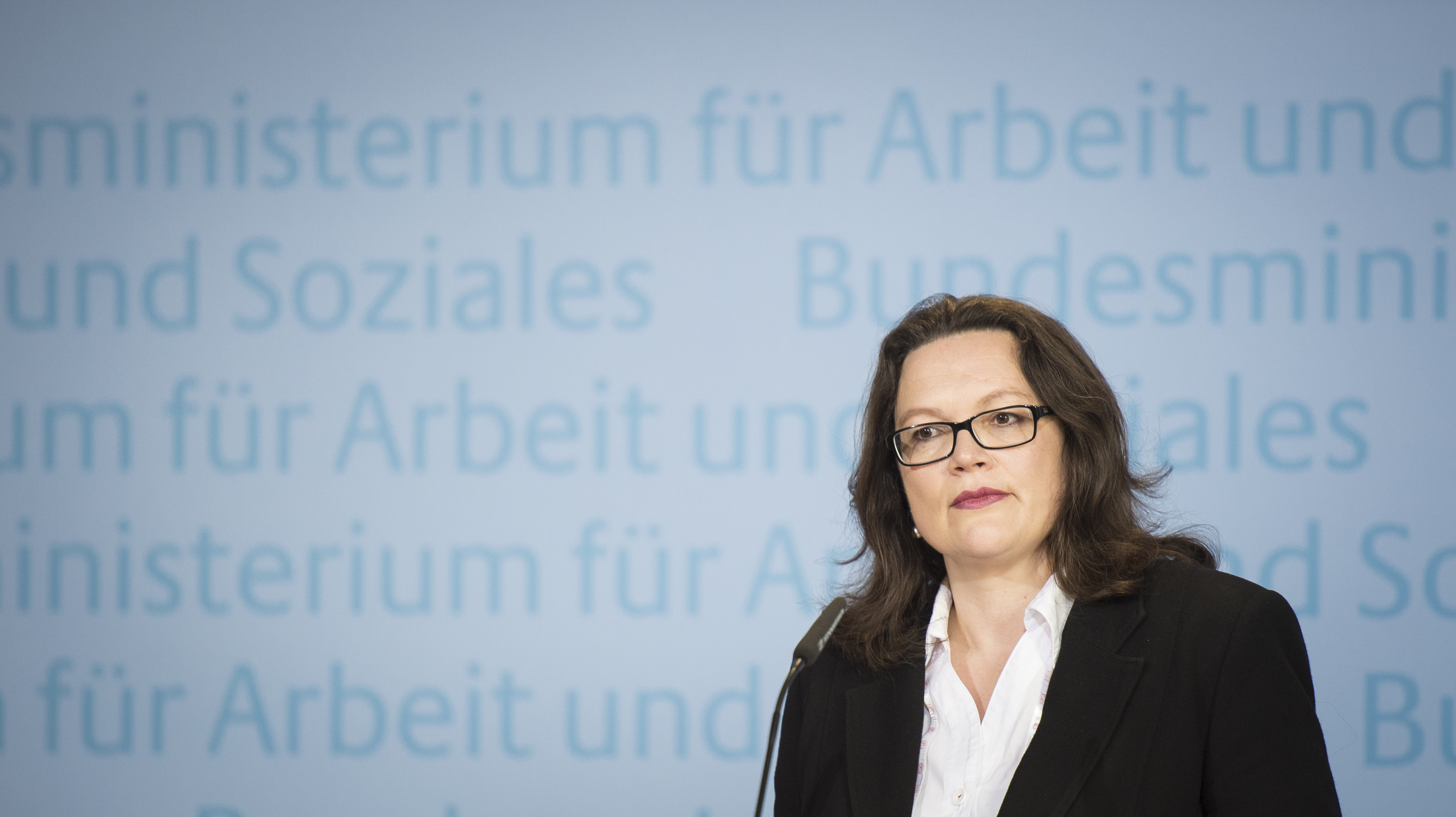 Hat zwei neue Gesetz auf den Weg gebracht, darunter die Angleichung der Renten in Ost und West: Bundesministerin Andrea Nahles