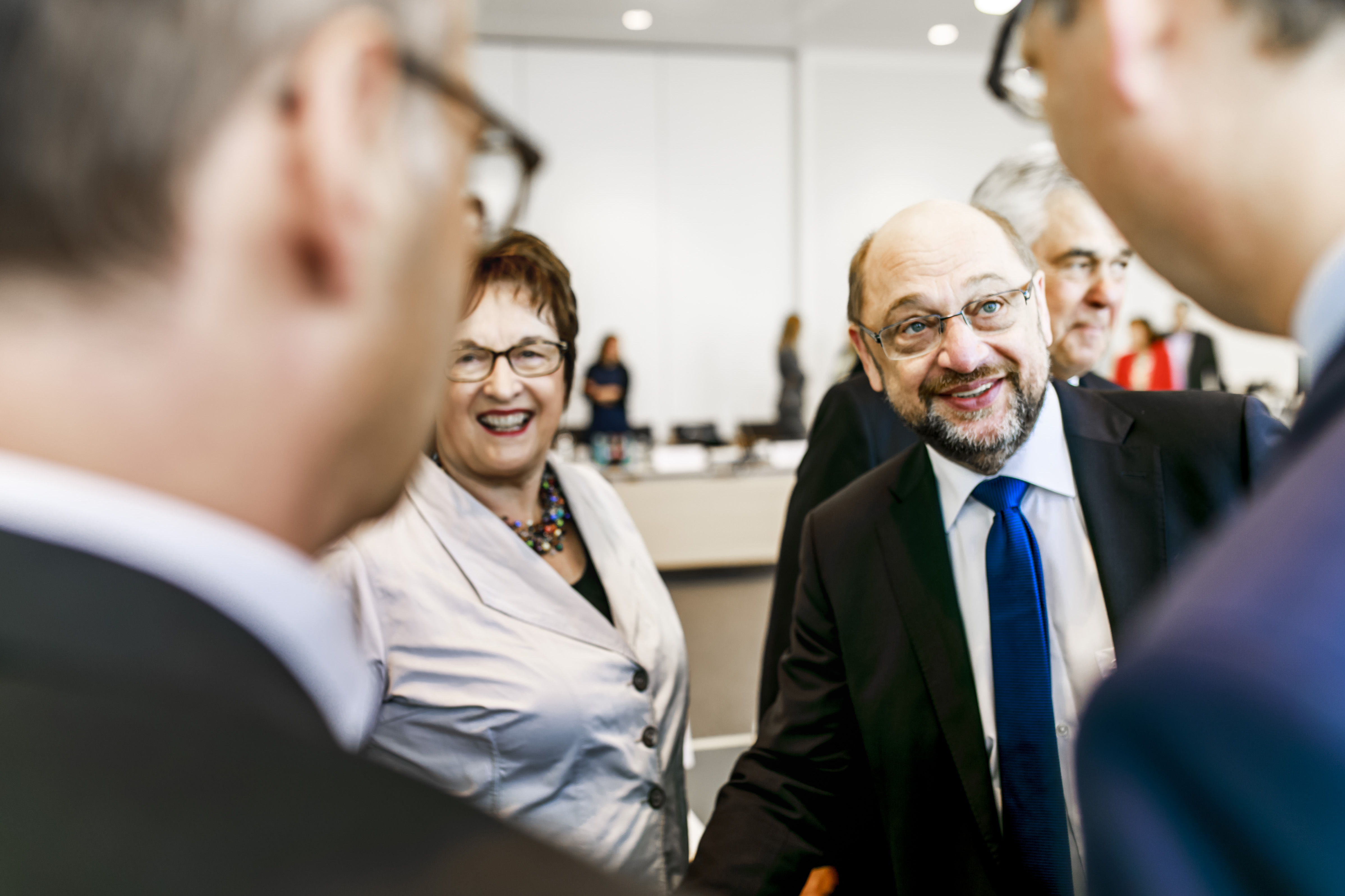 Kanzlerkandidat Martin Schulz (r.) hier mit Bundeswirtschaftsministerin Brigitte Zypries