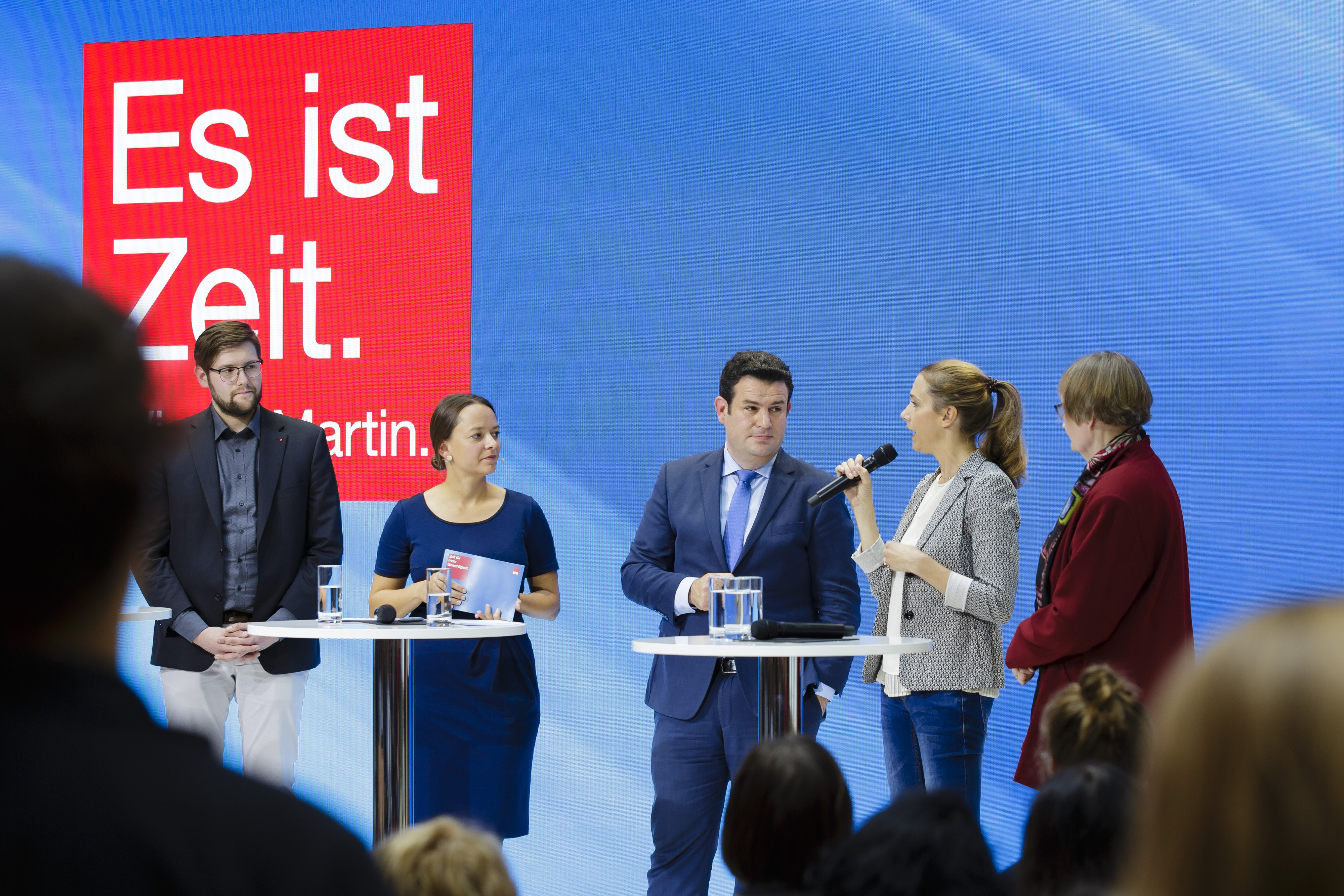 Hubertus Heil mit SPD-Unterstützern