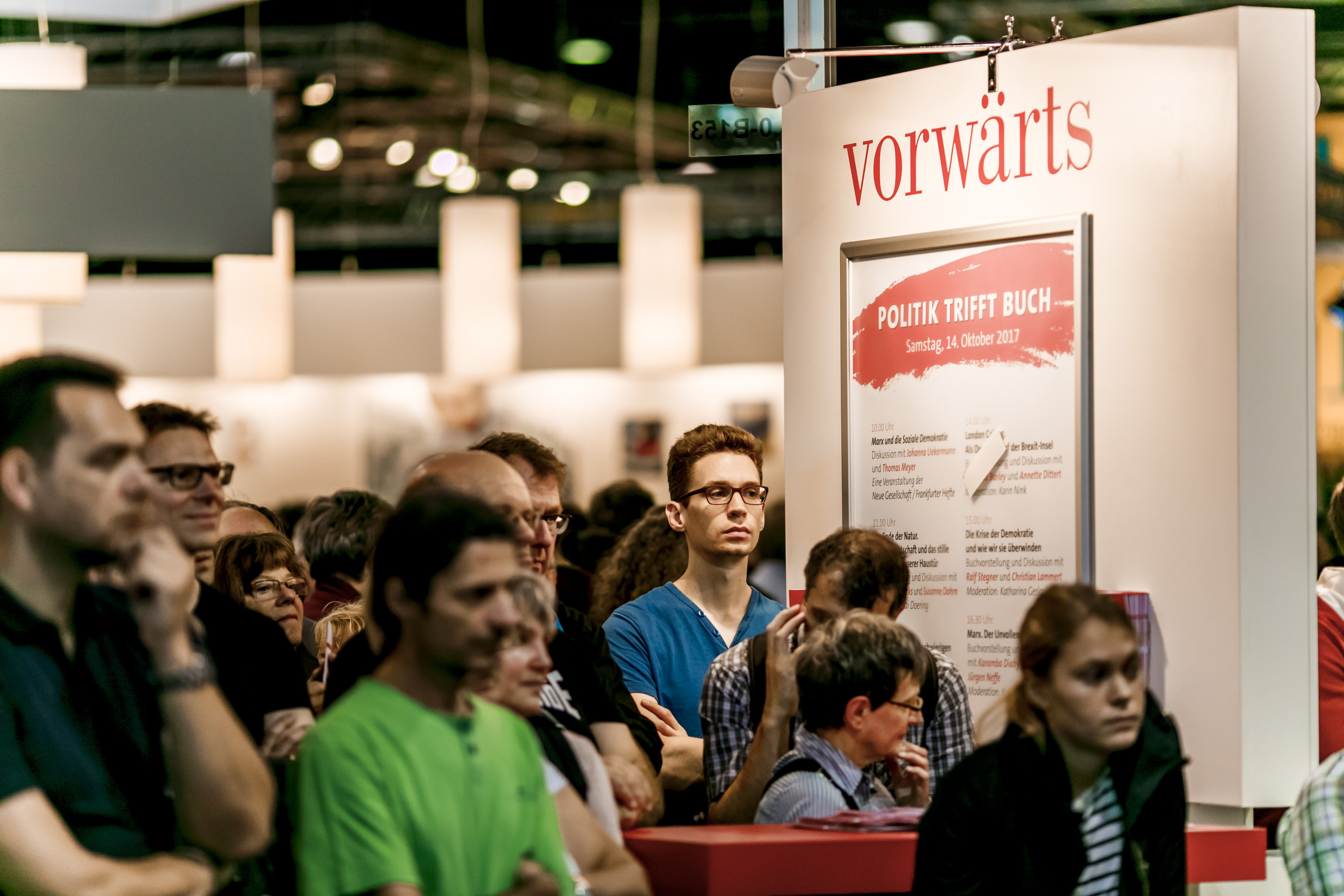 Voll, voller, vorwärts: Unsere Diskussionen unter dem Titel "Politik trifft Buch" auf der Frankfurter Buchmesse sind immer gut besucht.