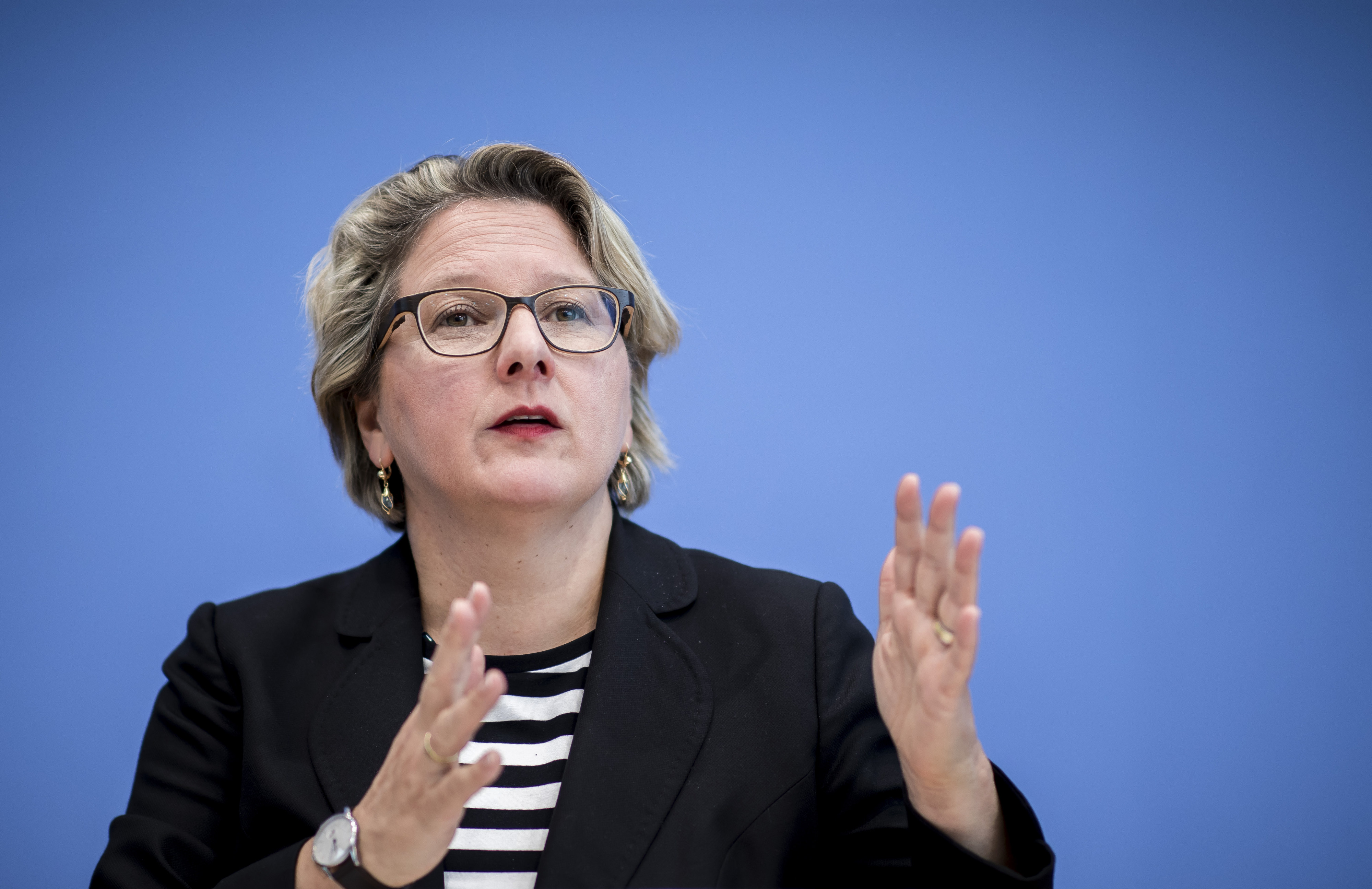 Bundesumweltministerin Svenja Schulze fordert mehr Einsatz, um die Klimaziele zu erreichen.