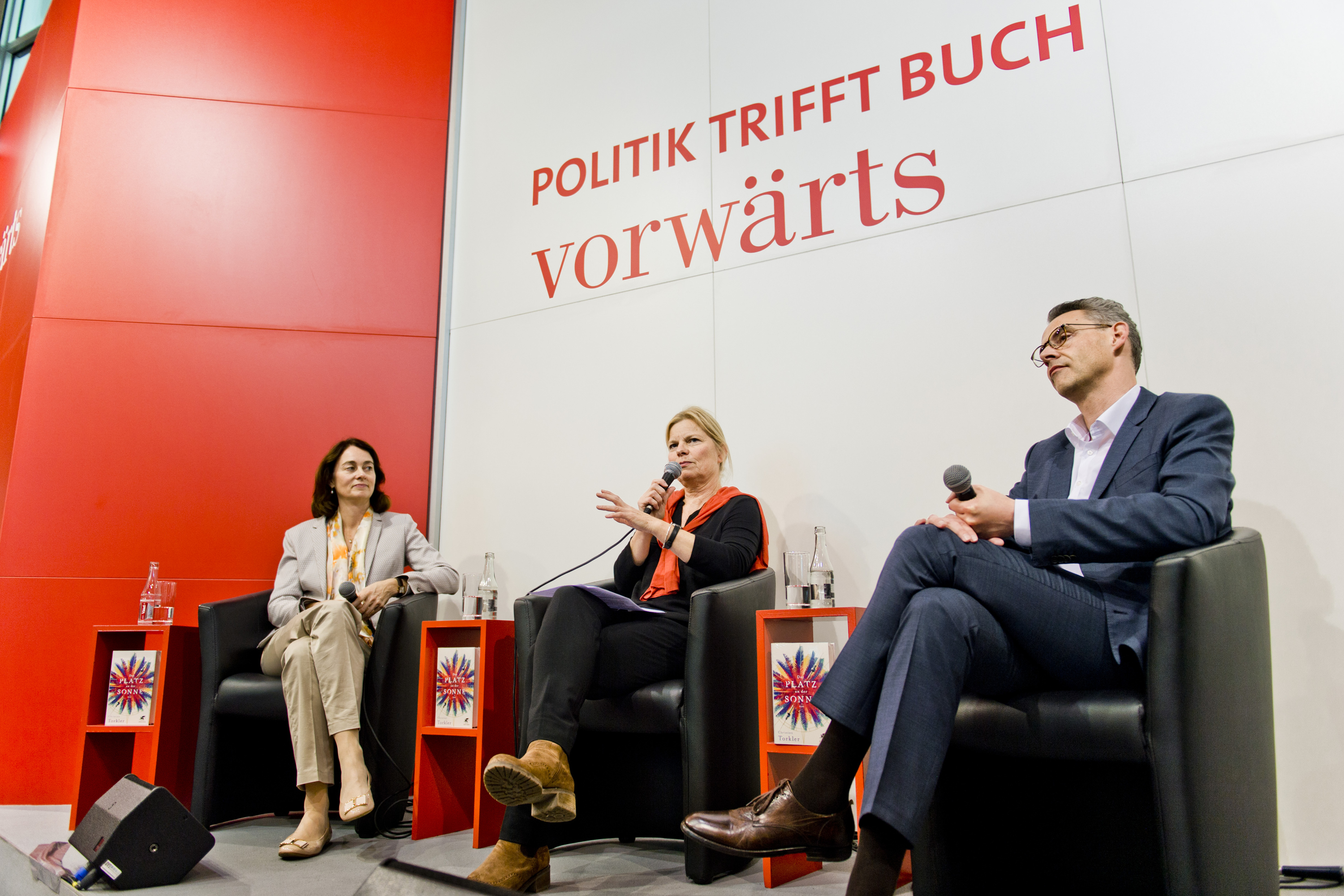 Diskussion mit Katarina Barley auf der Buchmesse