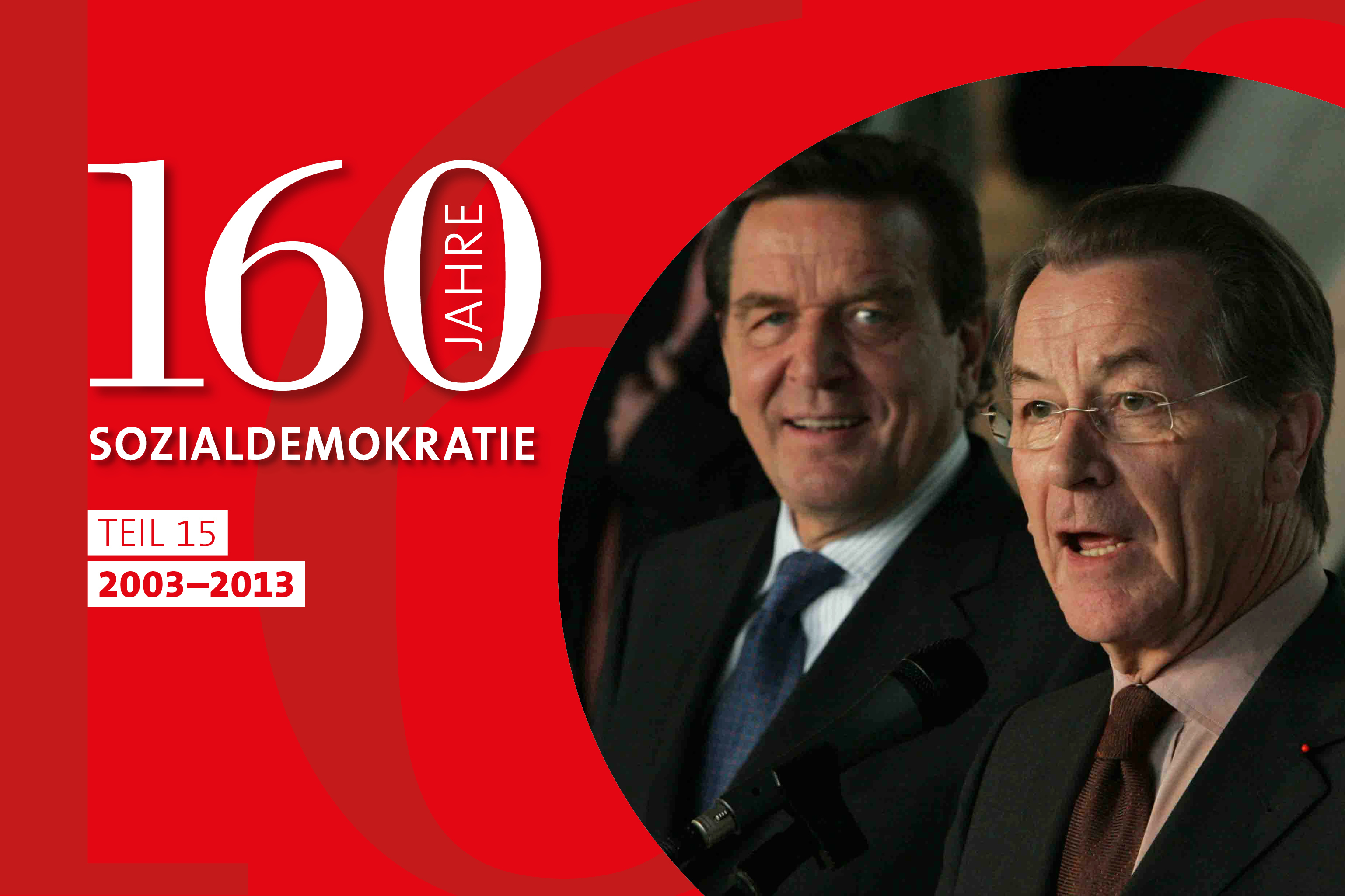 Sie führen die SPD 2005 in die große Koalition: der scheidende Kanzler Gerhard Schröder (l.) und der Parteivorsitzende Franz Müntefering.