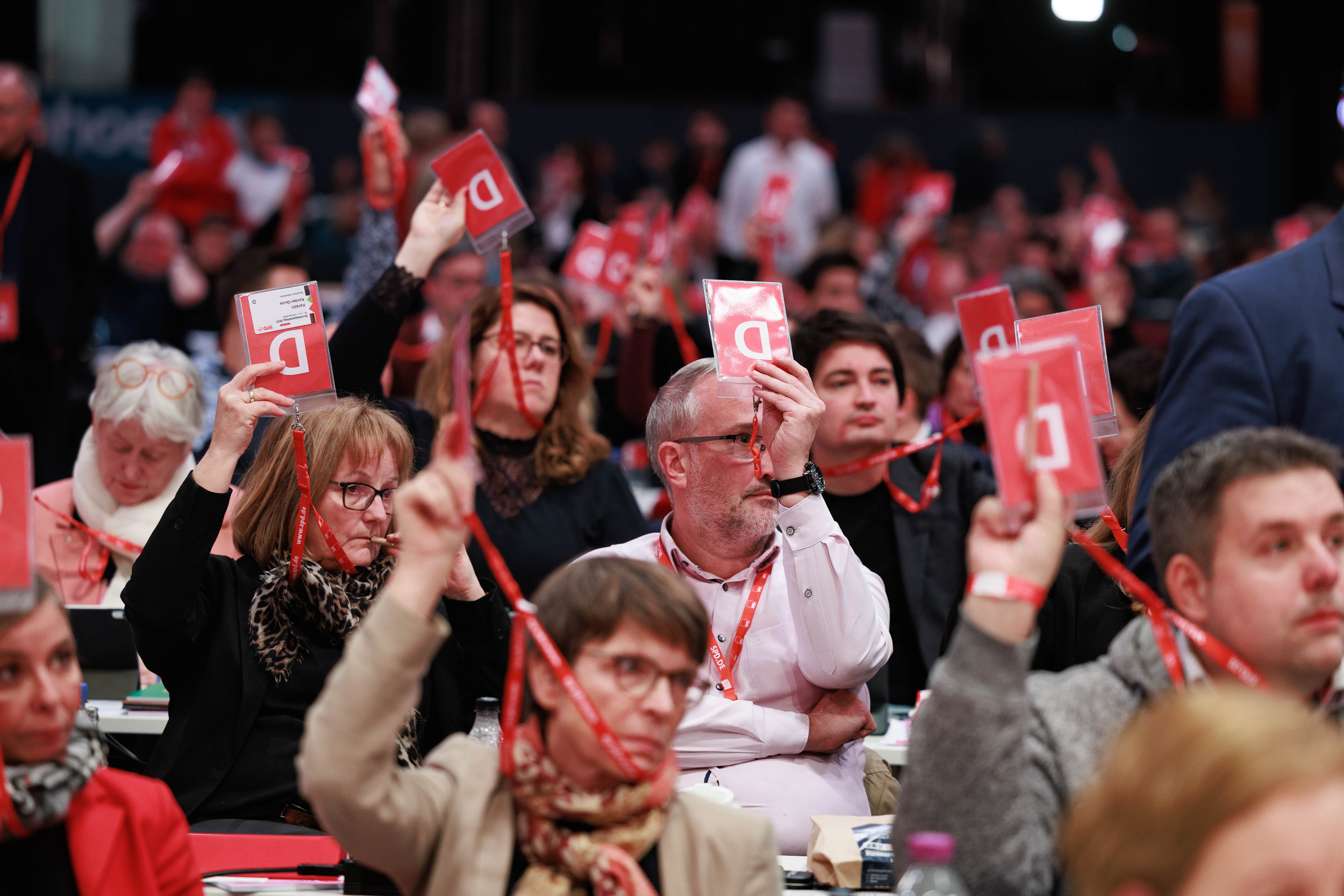 Klare Zustimmung: Der SPD-Parteitag hat die Linie der Partei bei der Migration festgelegt.
