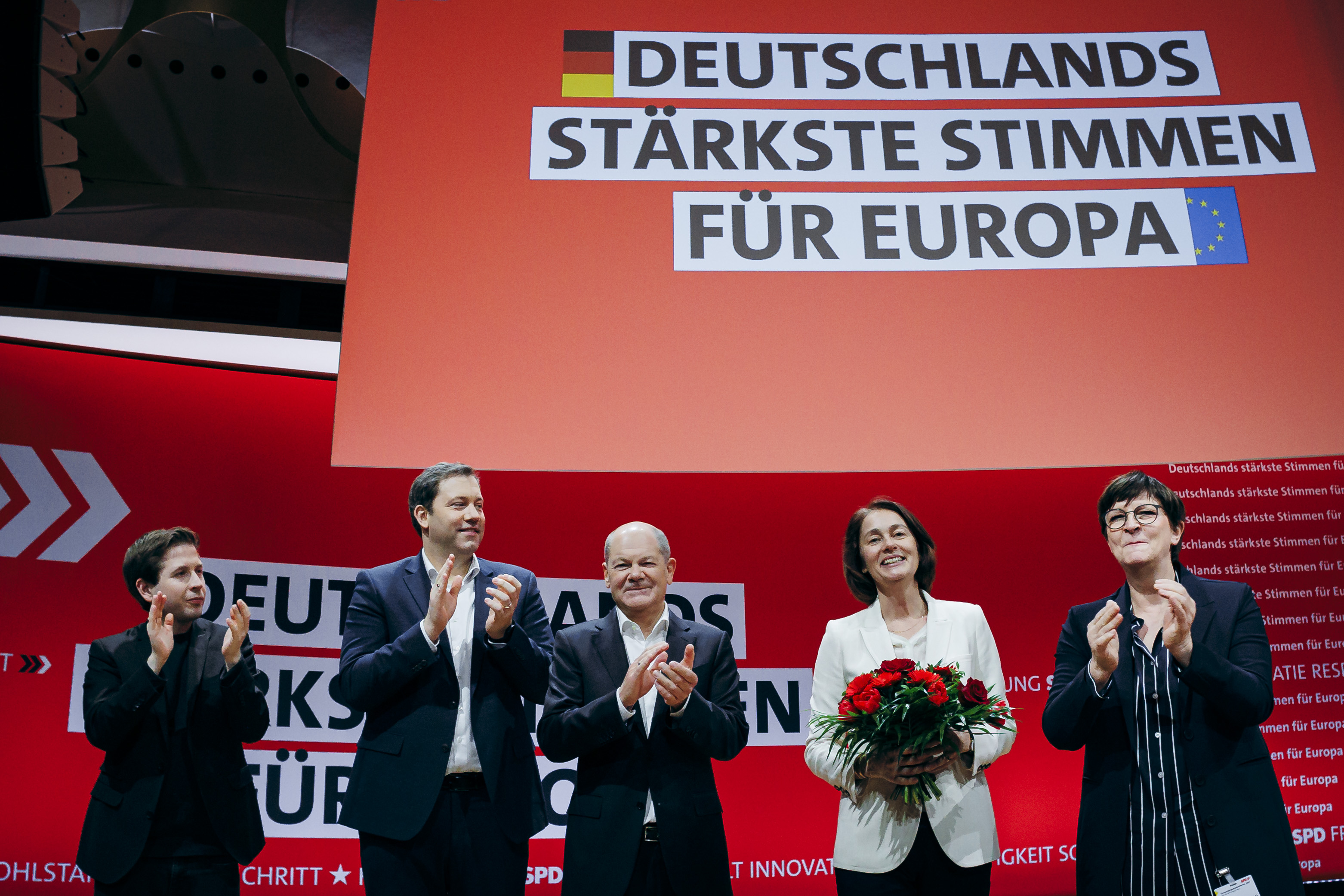 Starker Rückenwind für Katarina Barley: Mit 98,7 Prozent wurde sie zur SPD-Spitzenkandidatin für die Europawahl gewählt.