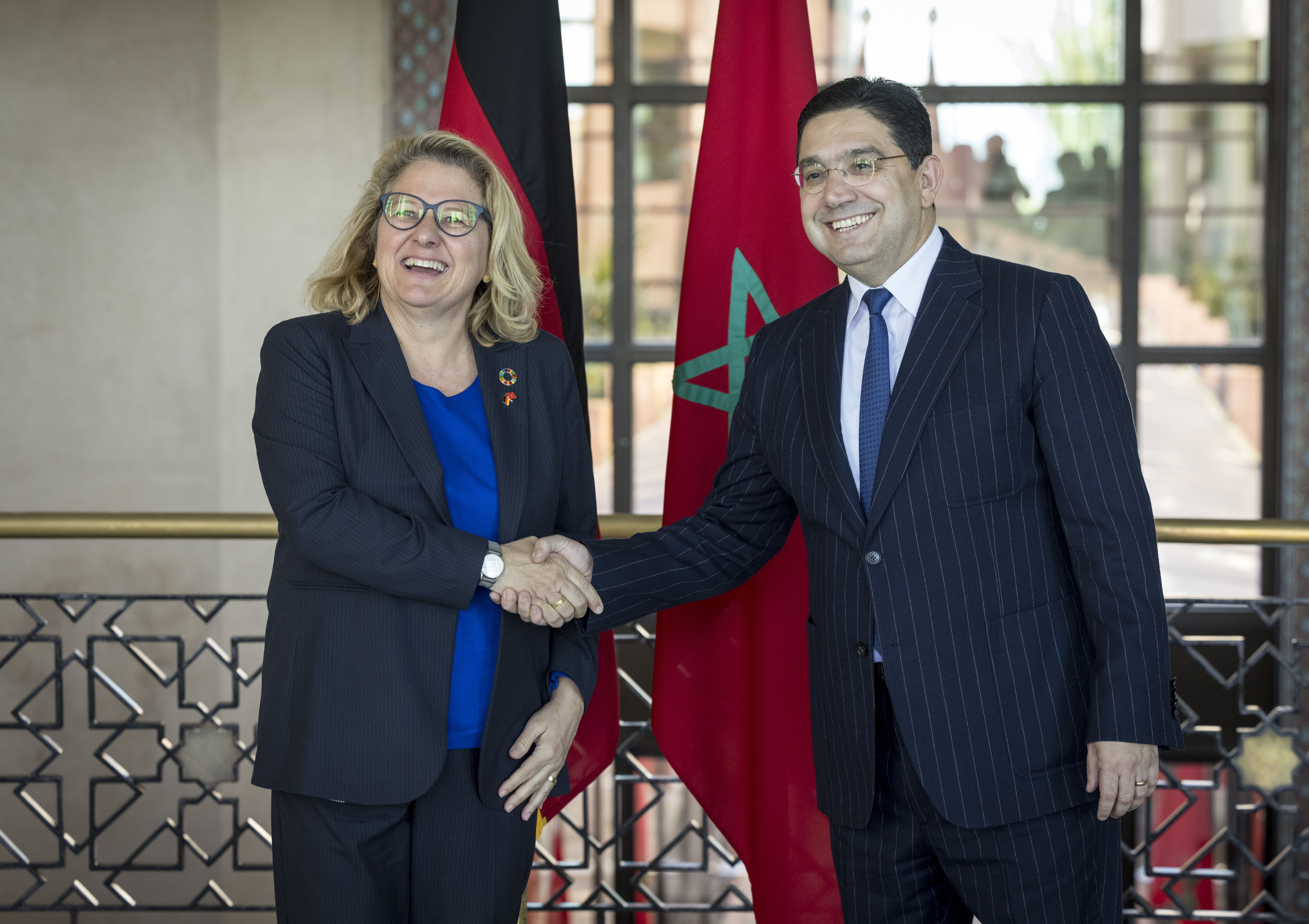 Entwicklungsministerin Svenja Schulze (SPD) trifft Marokkos Außenminister Nasser Bourita.