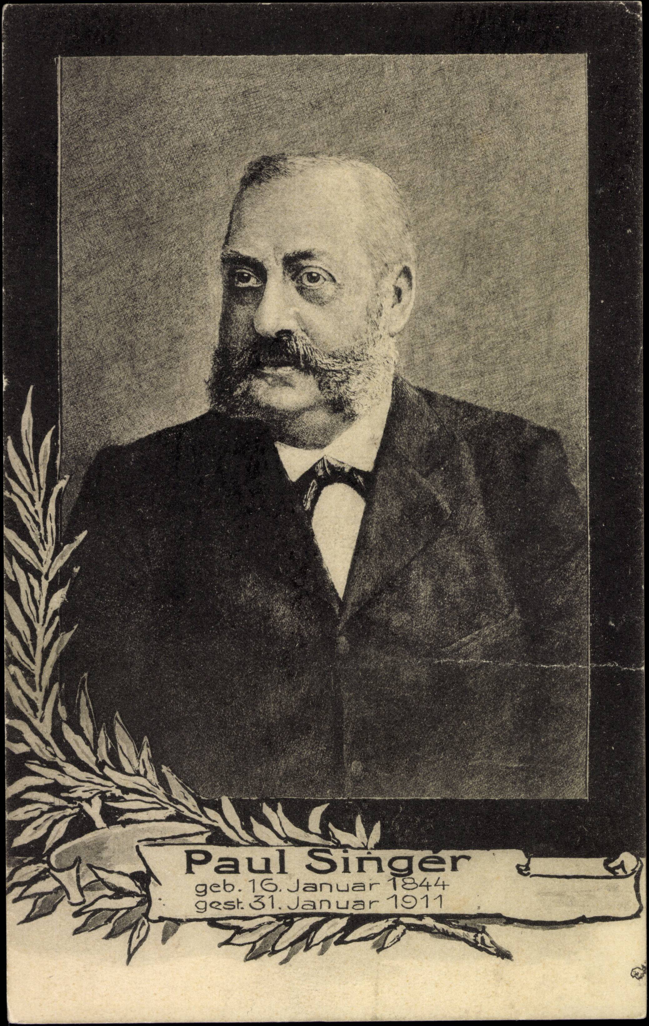 Paul Singer wurde am 16. Januar 1884 in Berlin geboren