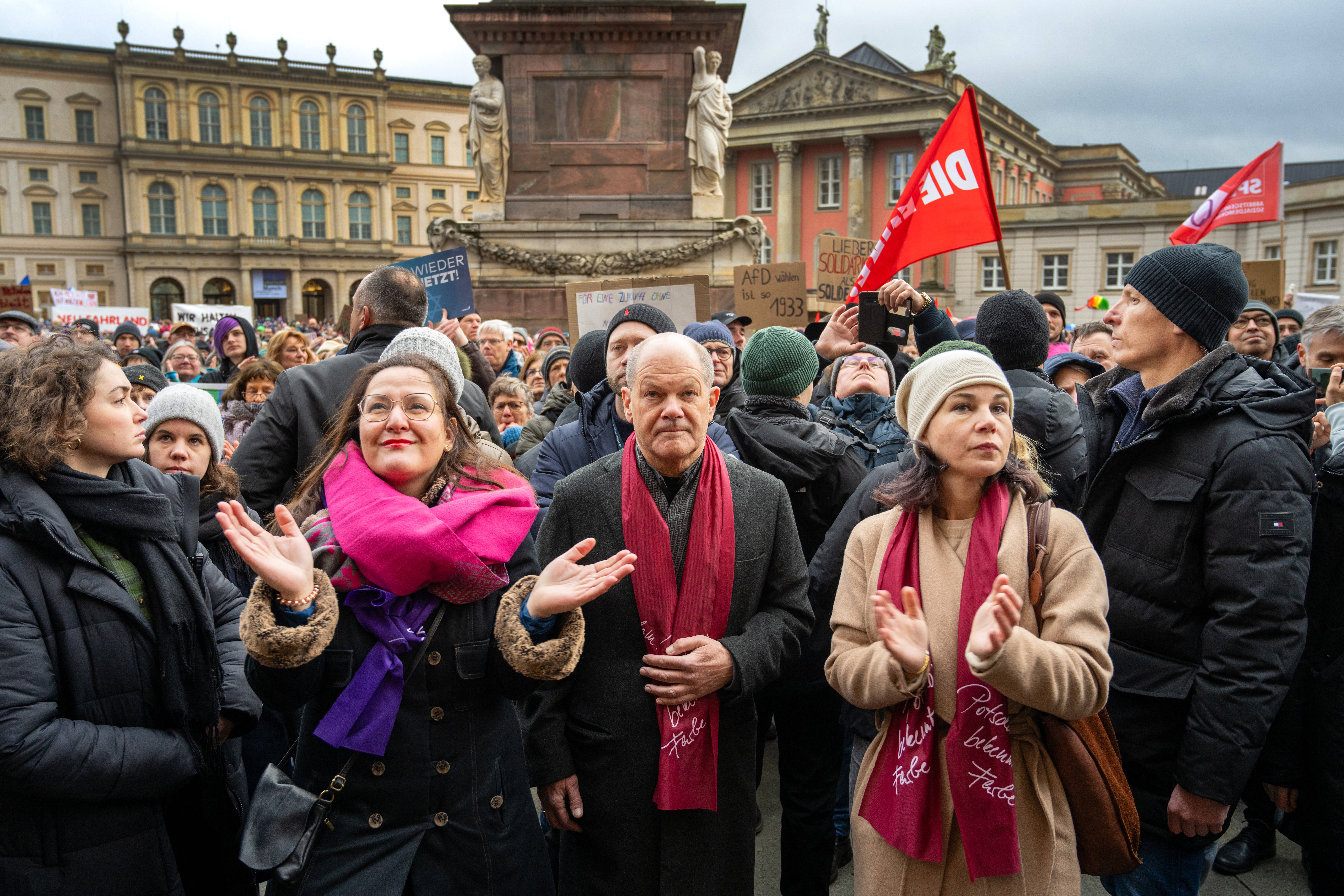 Demonstration gegen Rechtsextremismus in Potsdam