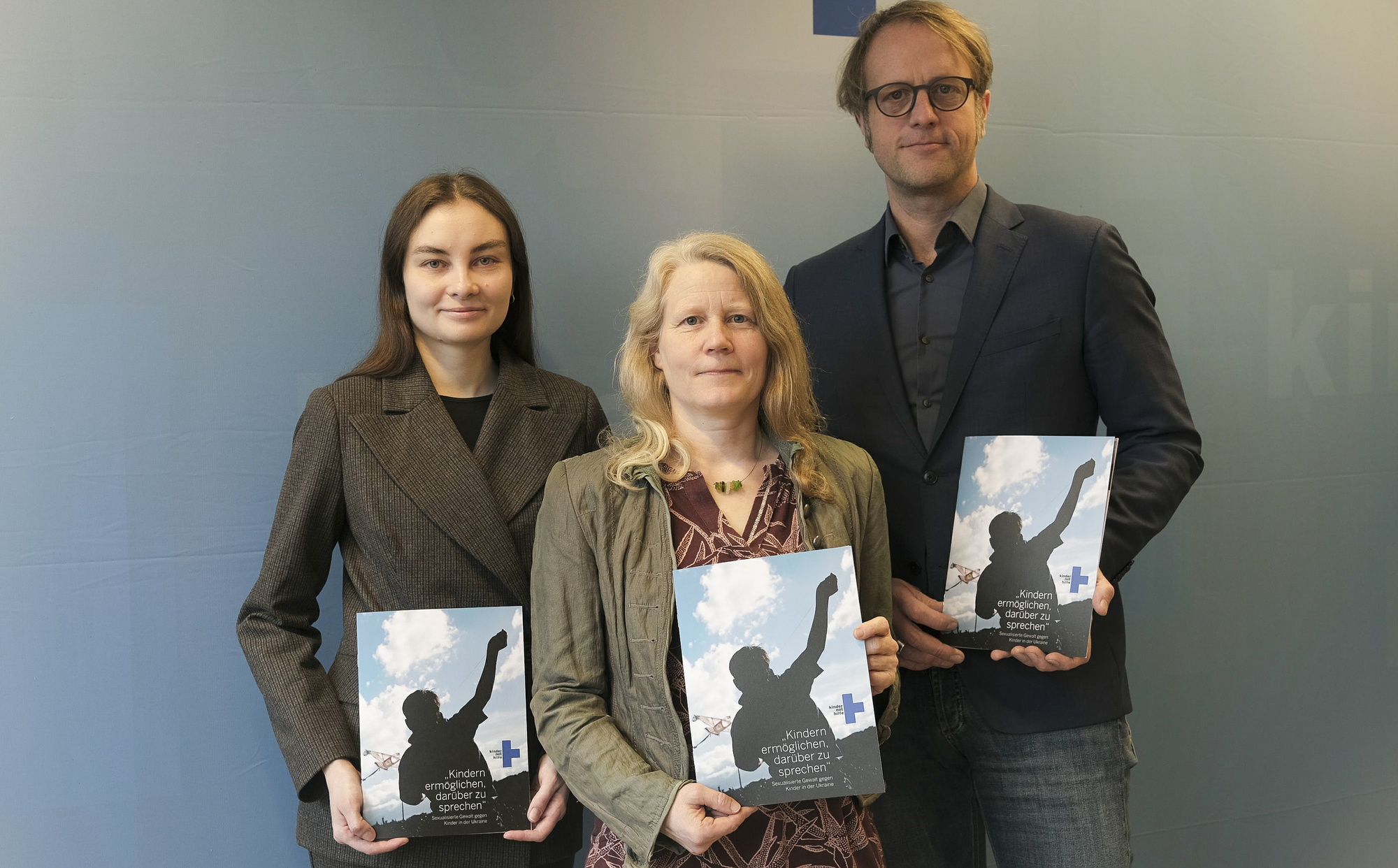 Daria Chekalova (Deputy Director beim Kindernothilfe-Partner NGO Girls, Ukraine.), Dr. Judith Striek (Advocacy Officer Kindernothilfe), Carsten Montag (Programmvorstand Kindernothilfe)