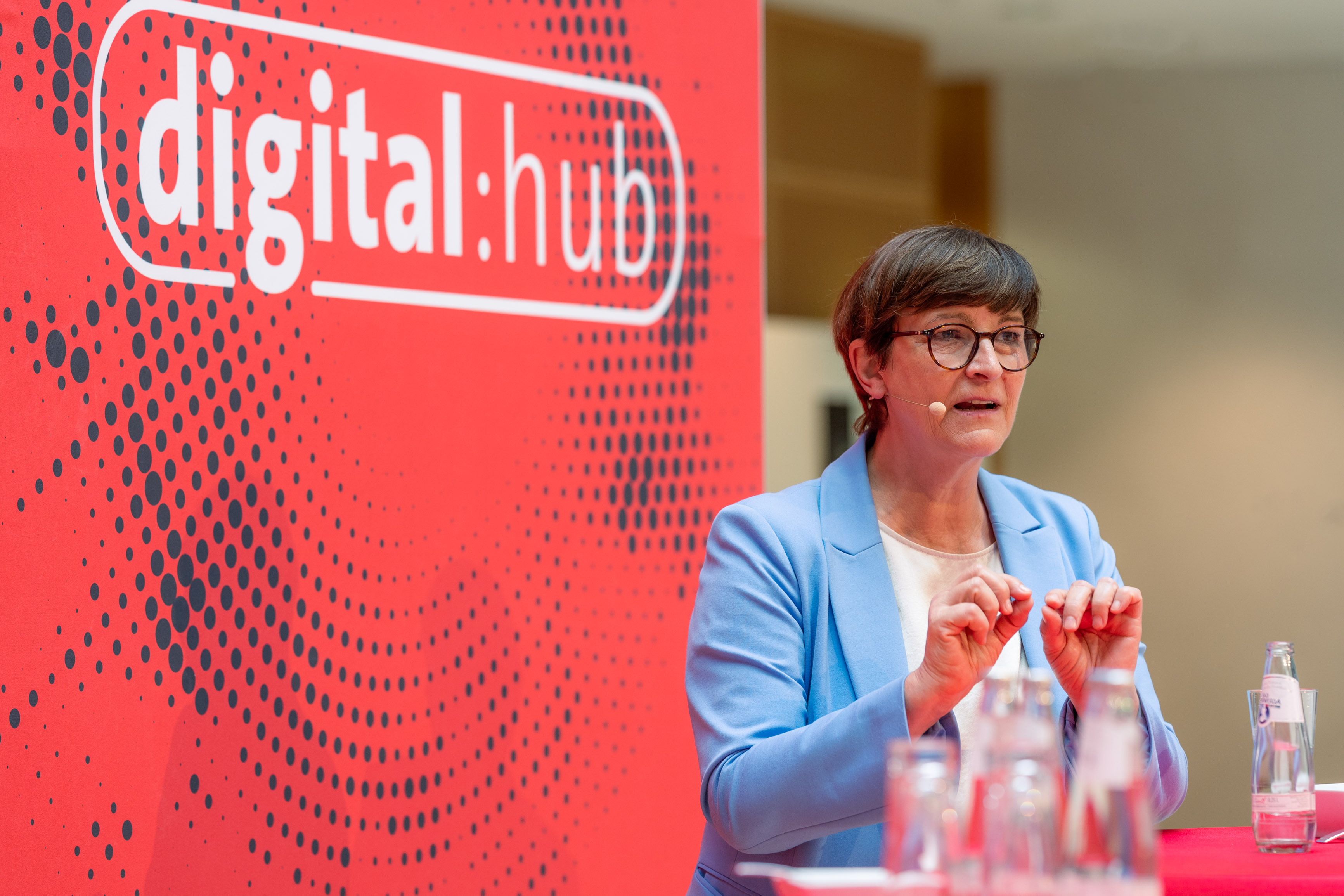 Saskia Esken beim netzpolitischen Abend der SPD