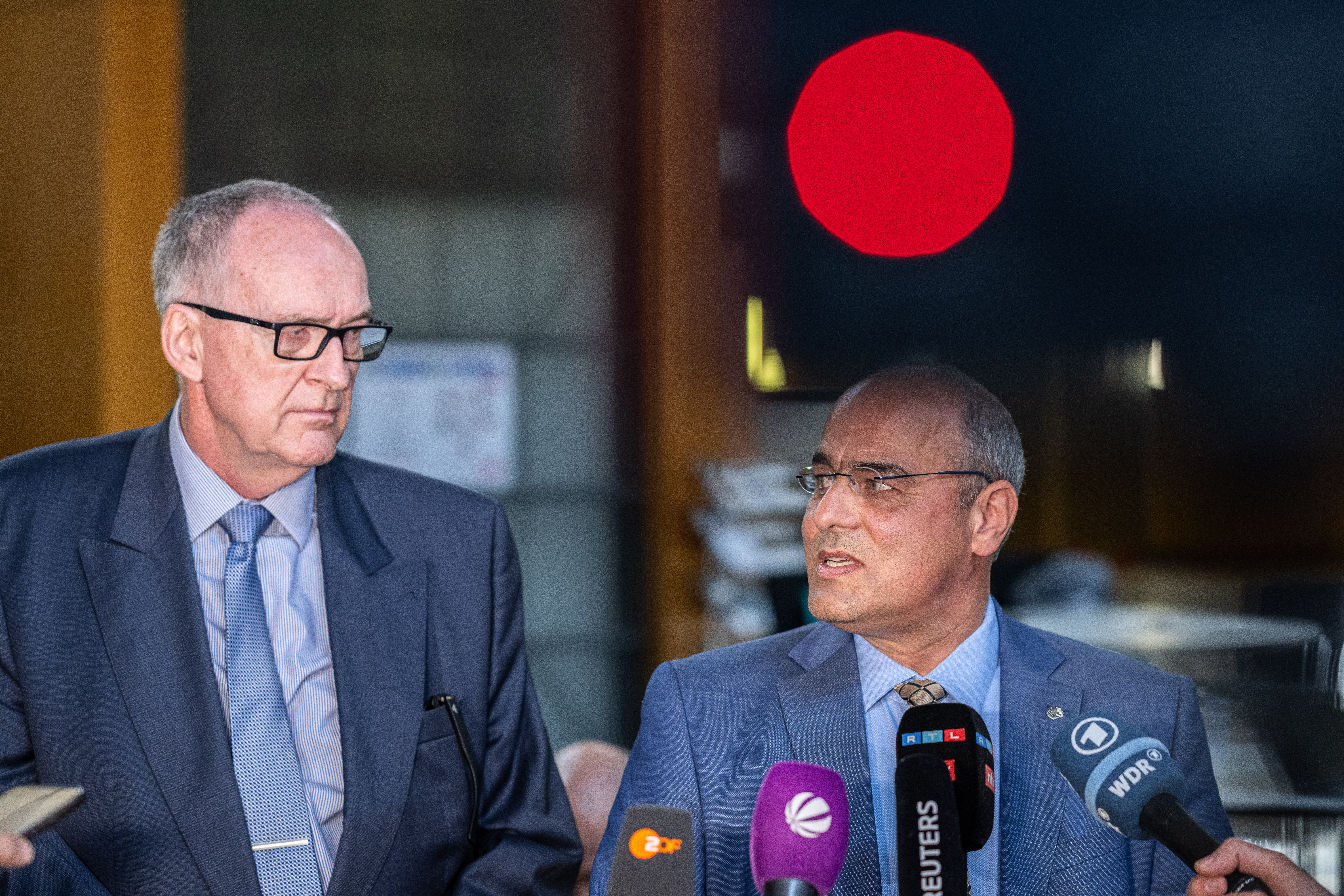 Roman Reusch und Peter Boehringer vom AfD-Bundesvorstand