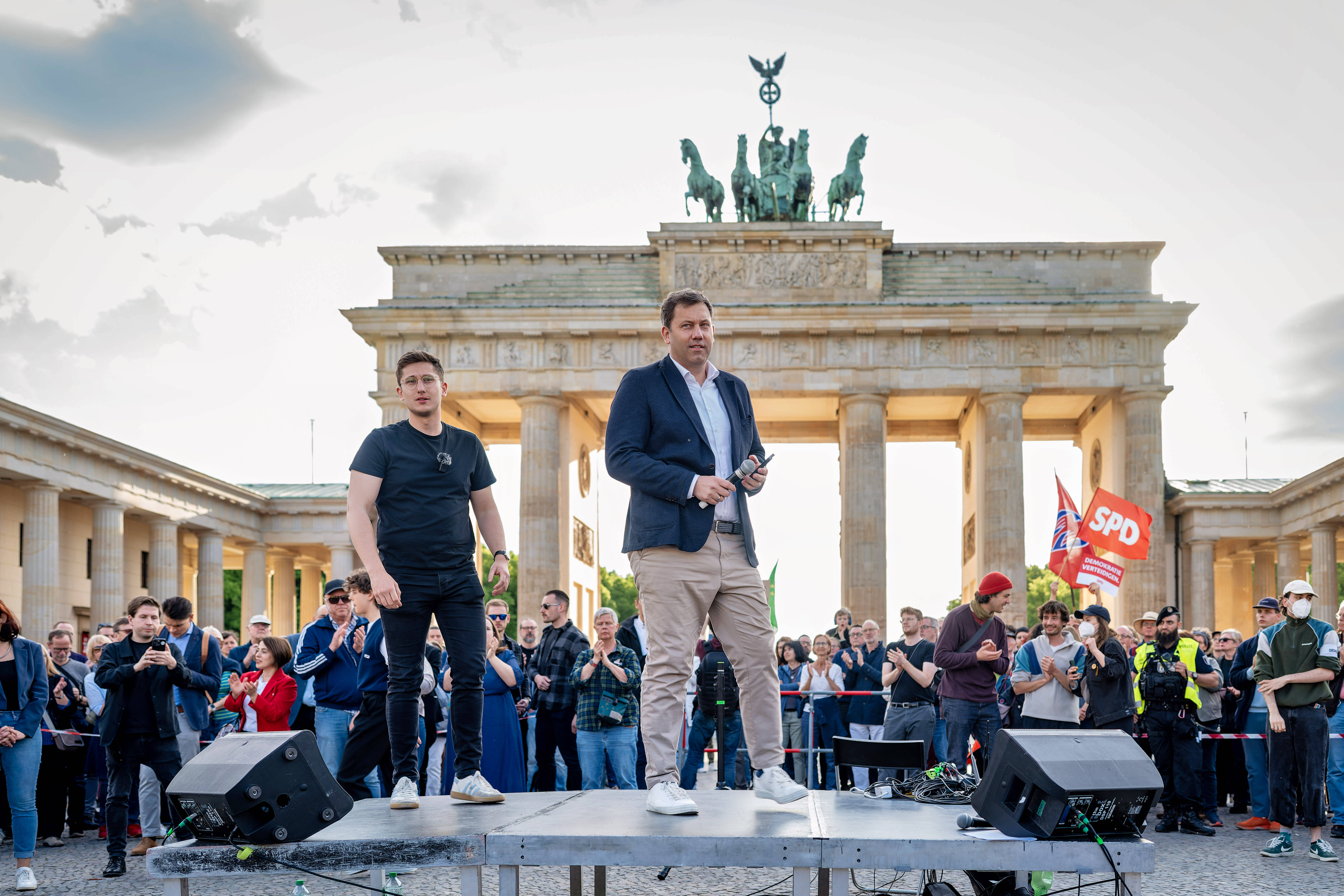 Lars Klingbeil und Philipp Türmer in Berlin