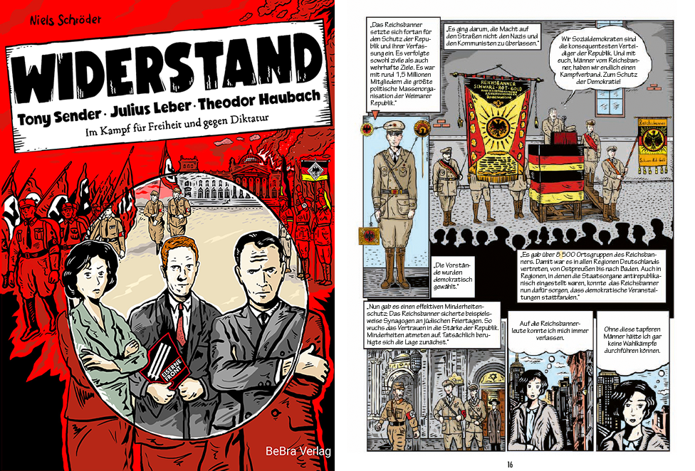 Ausschnitt aus der Graphic Novel "Widerstand - Im Kampf für Freiheit und gegen Diktatur