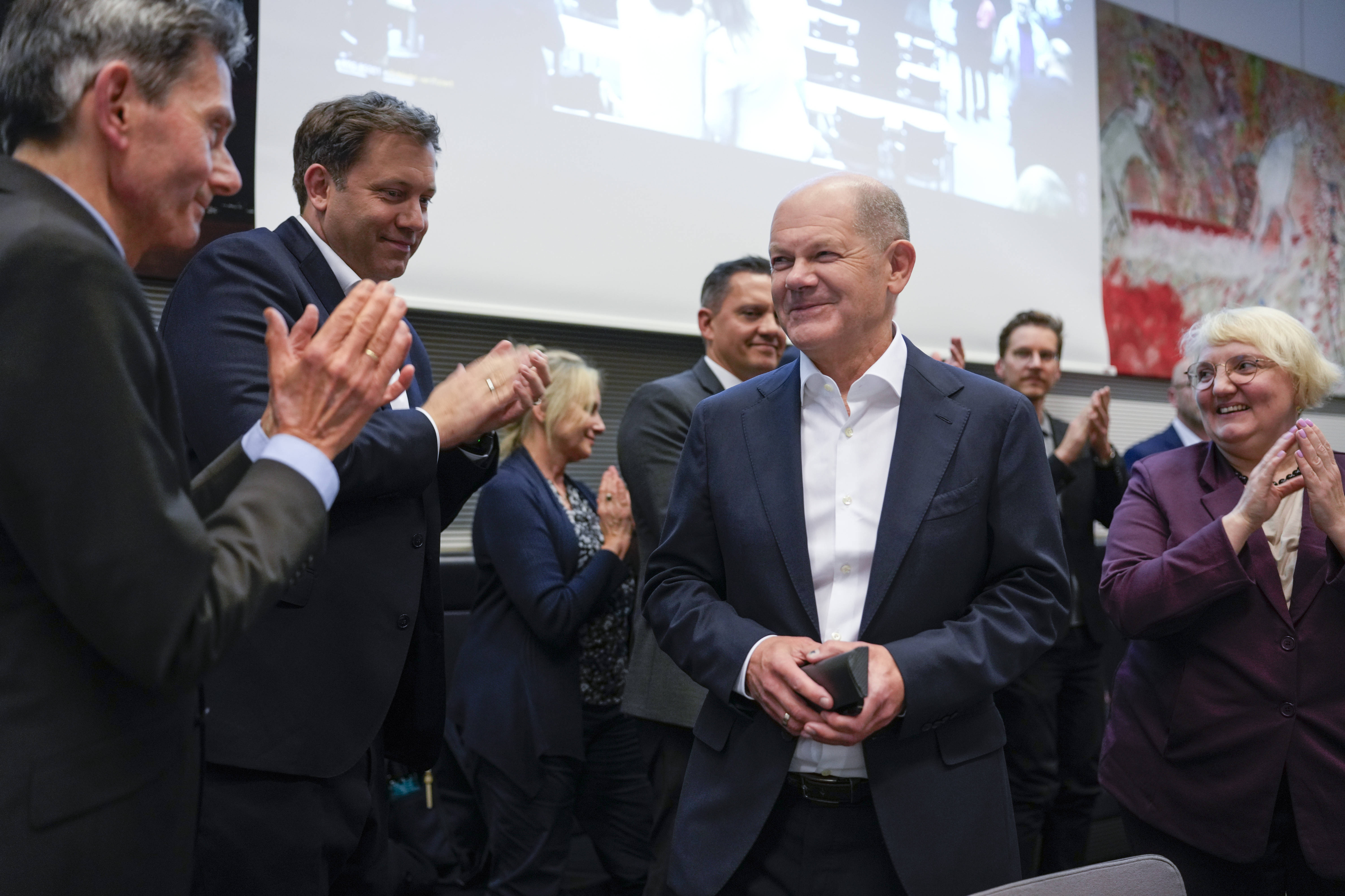 Olaf Scholz in der SPD-Bundestagfraktion