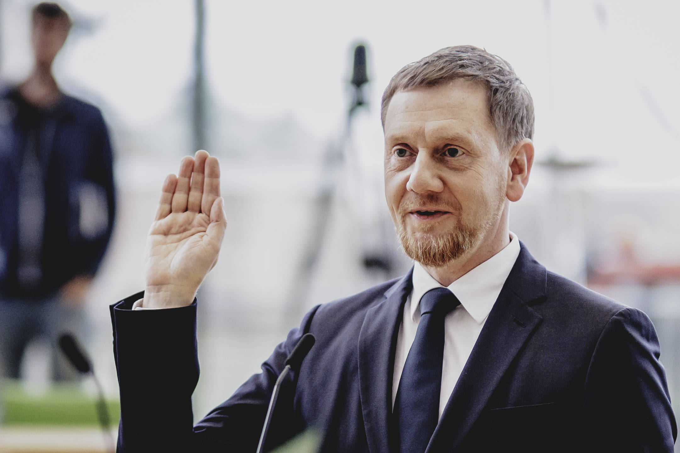 Bleibt Ministerpräsident von Sachsen, künftiger aber in einer Minderheitsregierung: Michael Kretschmer