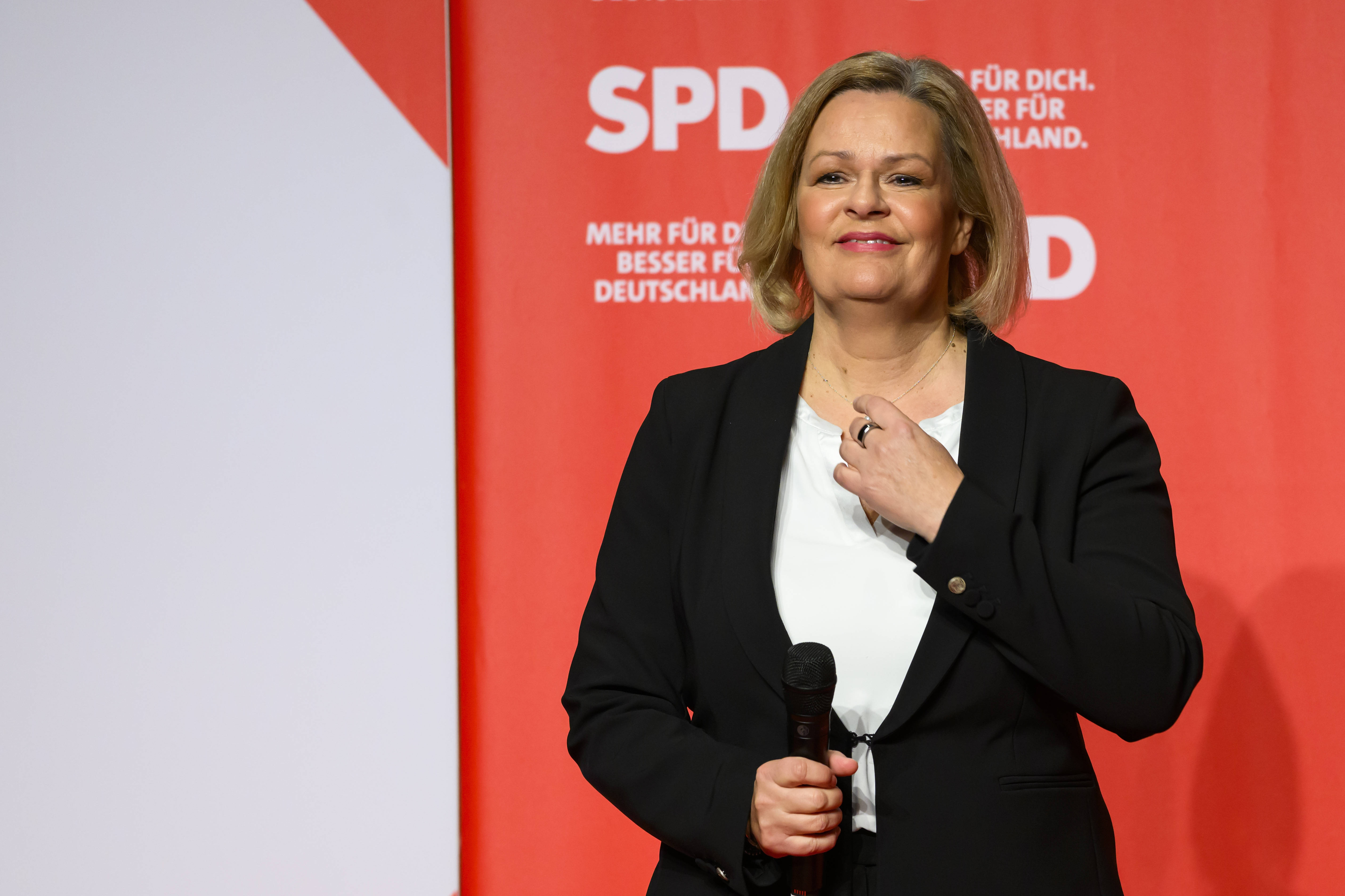 Nancy Faeser ist neue Abgeordnete im Bundestag.
