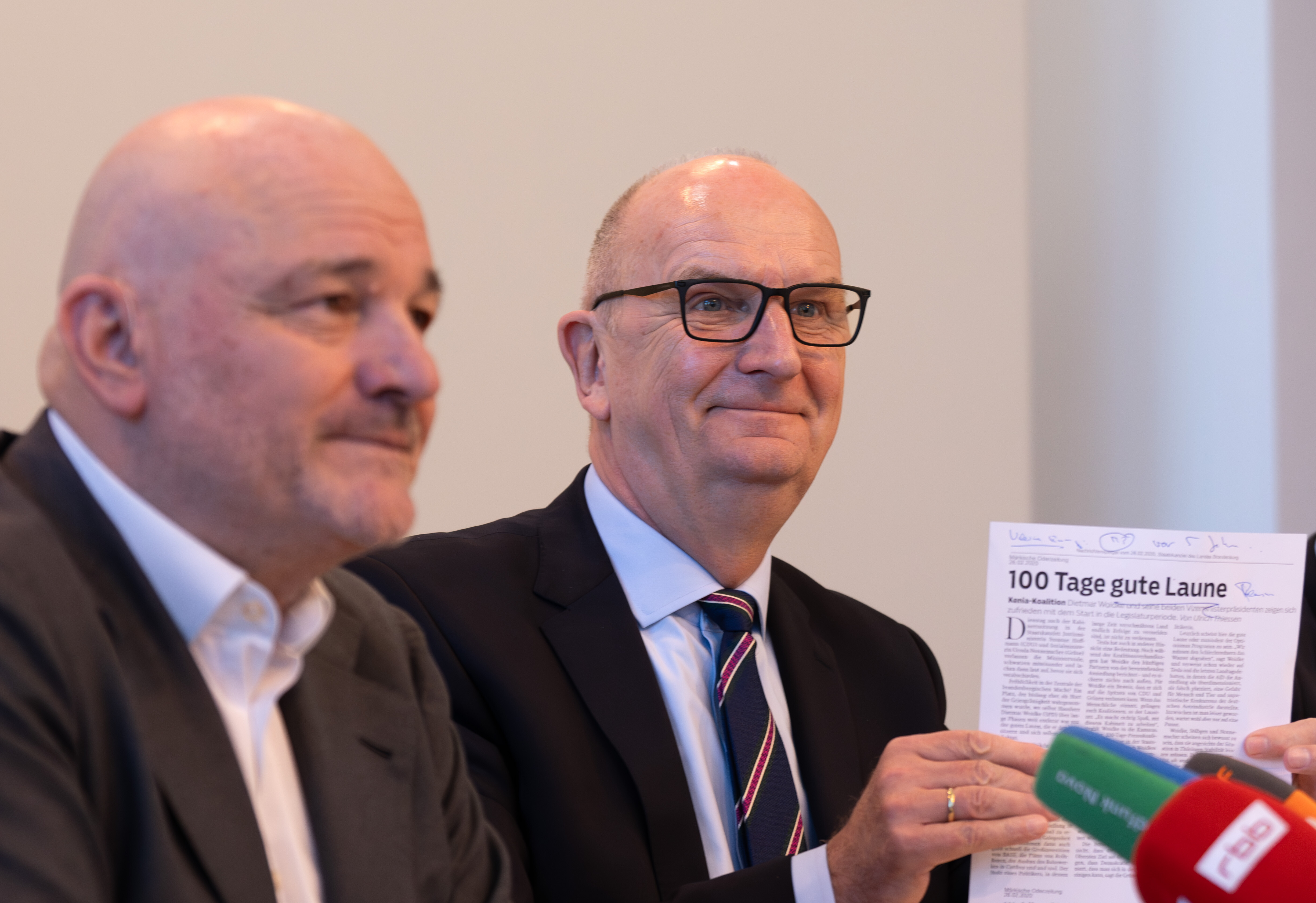 Dietmar Woidke und Robert Grumbach