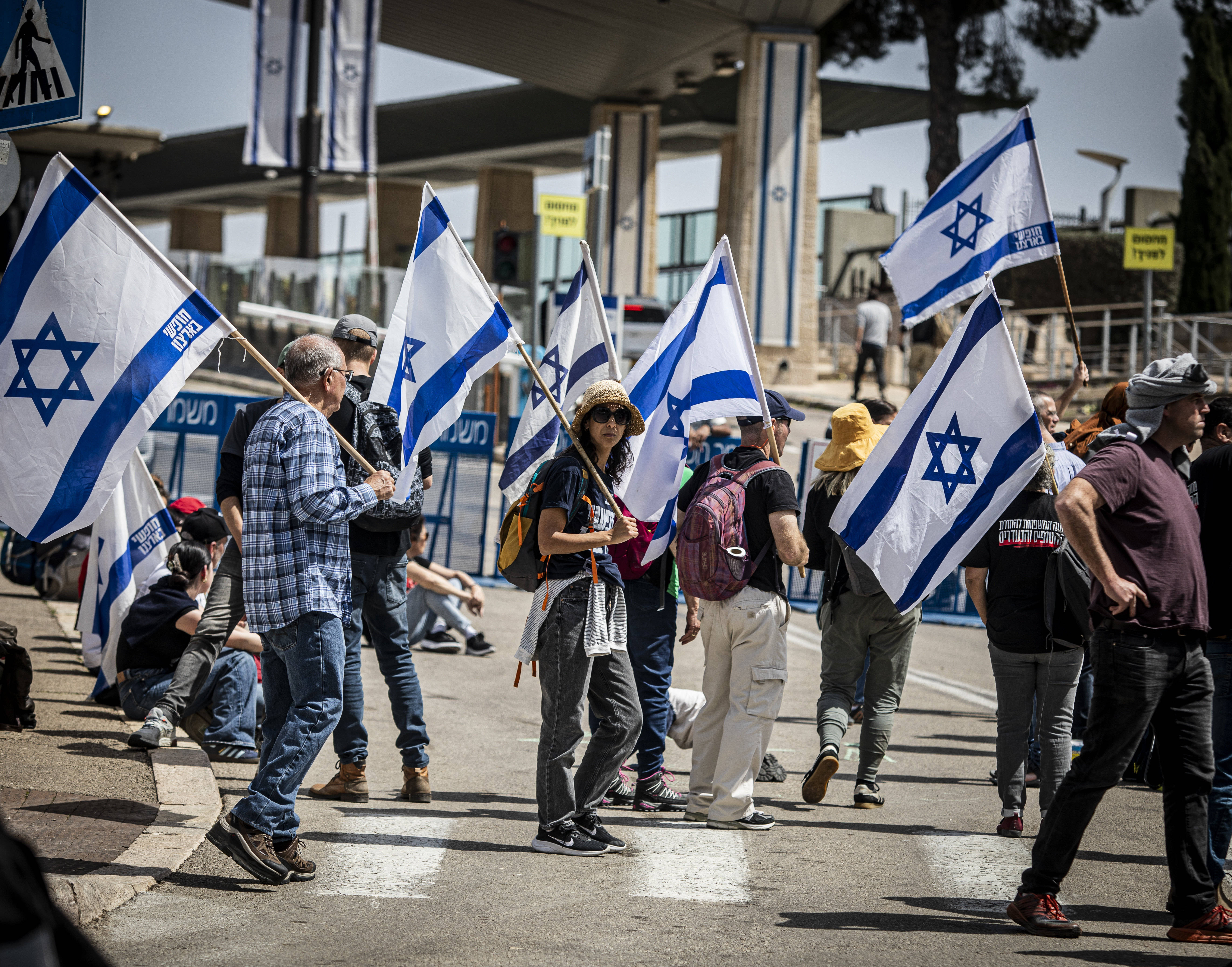 Demonstrationen gegen die Regierung in Jerusalem: Israel ist extrem polarisiert.