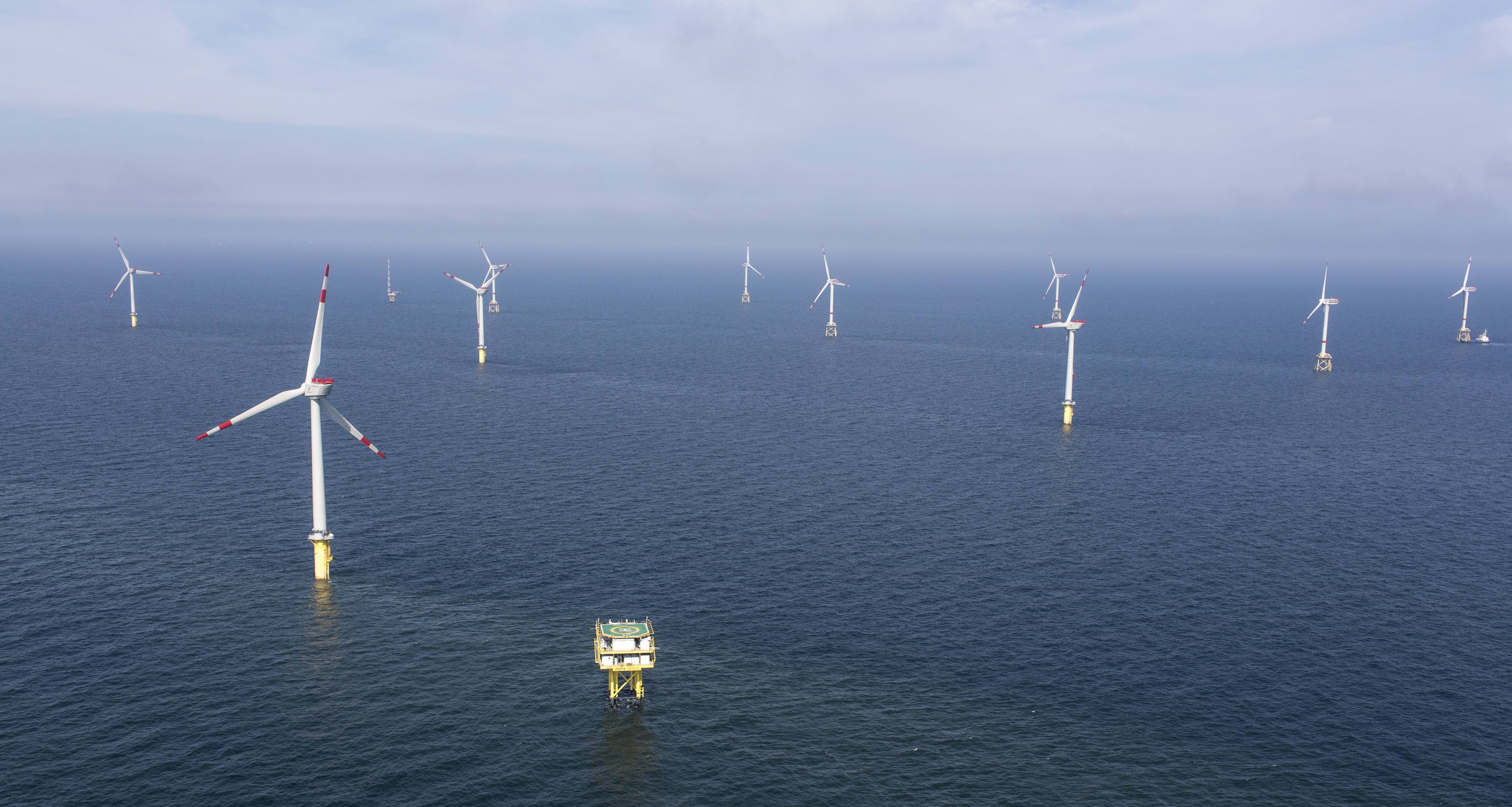 Windpark in der Nordsee