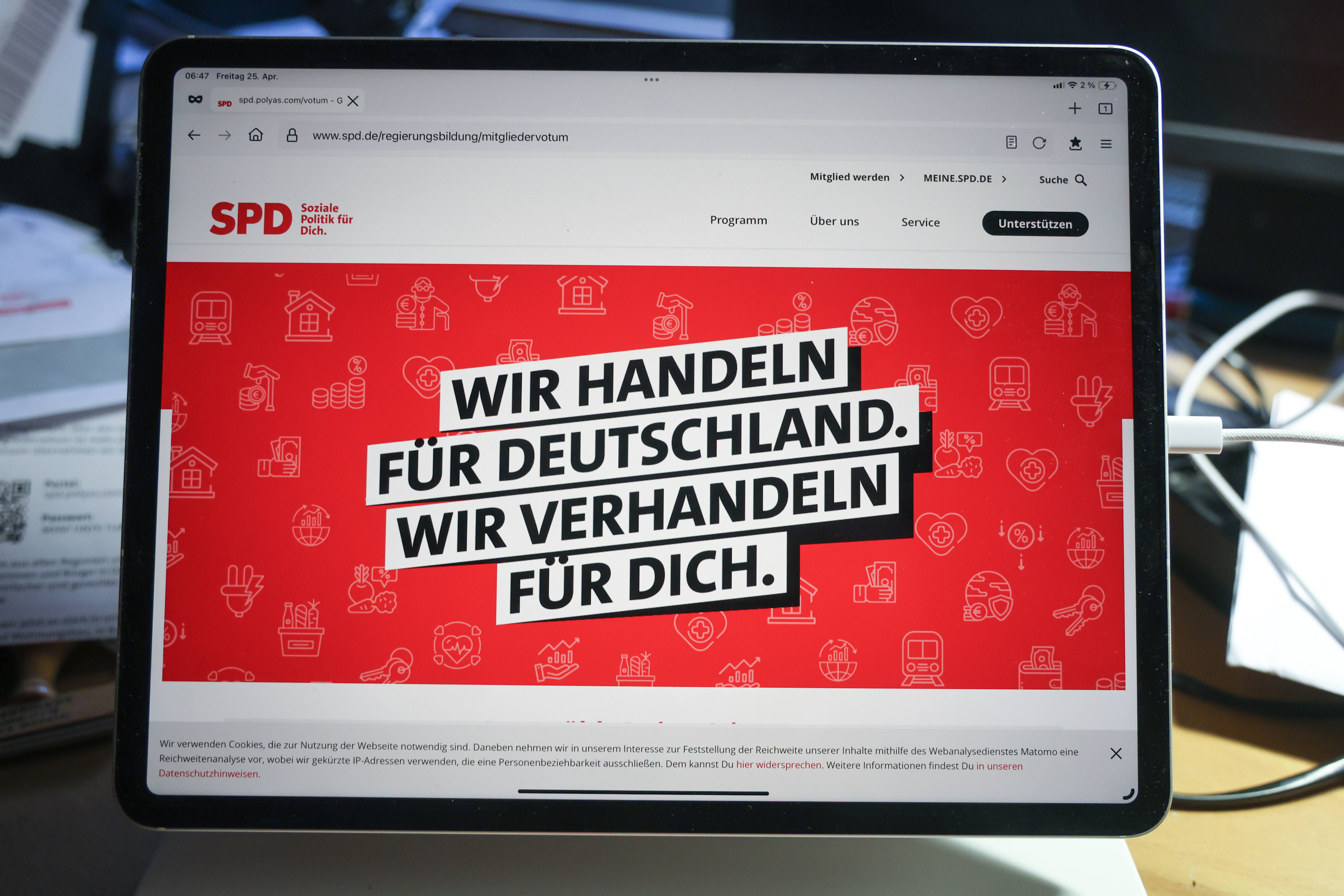 Noch bis Dienstag, 29. April, können die SPD-Mitglieder beim Mitgliedervotum online abstimmen.