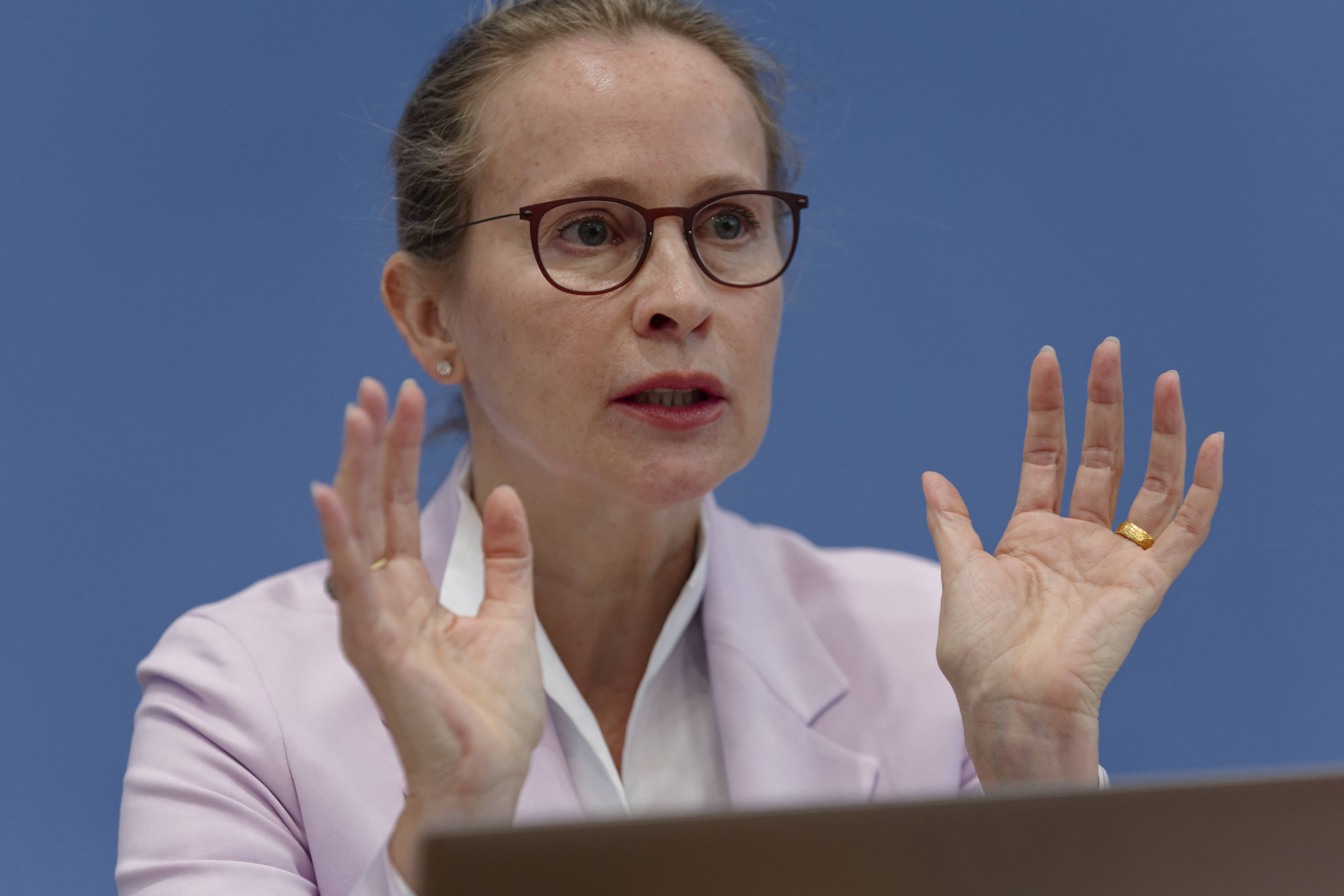 Frauke Brosius-Gersdorf in der Bundespressekonferenz 