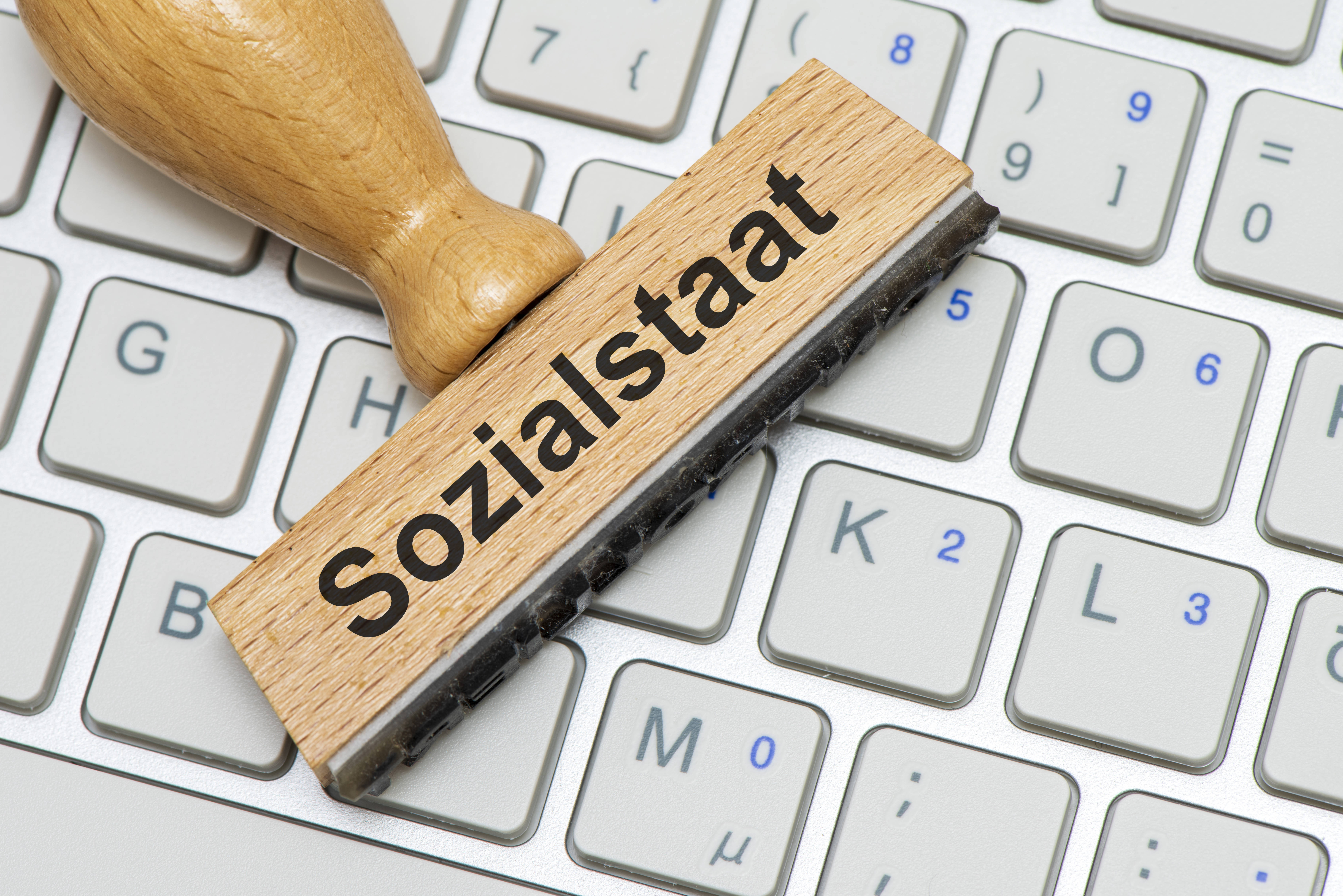 Stempel mit der Aufschrift Sozialstaat