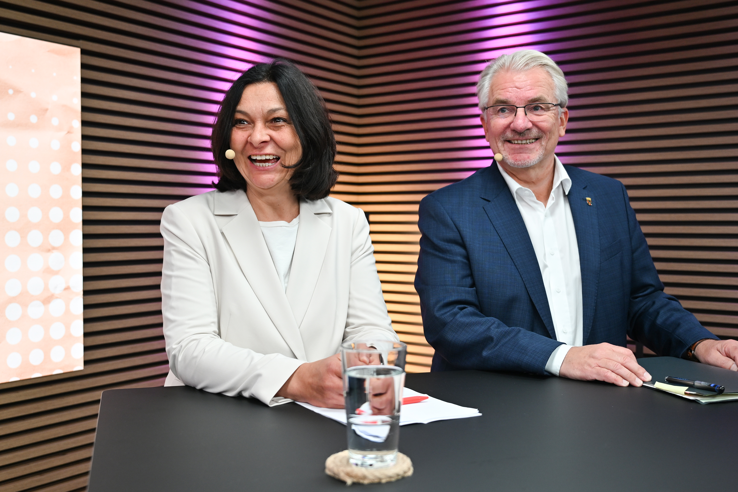 SPD-Herausforderin Nadia Khalaf und CDU-Amtsinhaber Marc Buchholz im Duell
