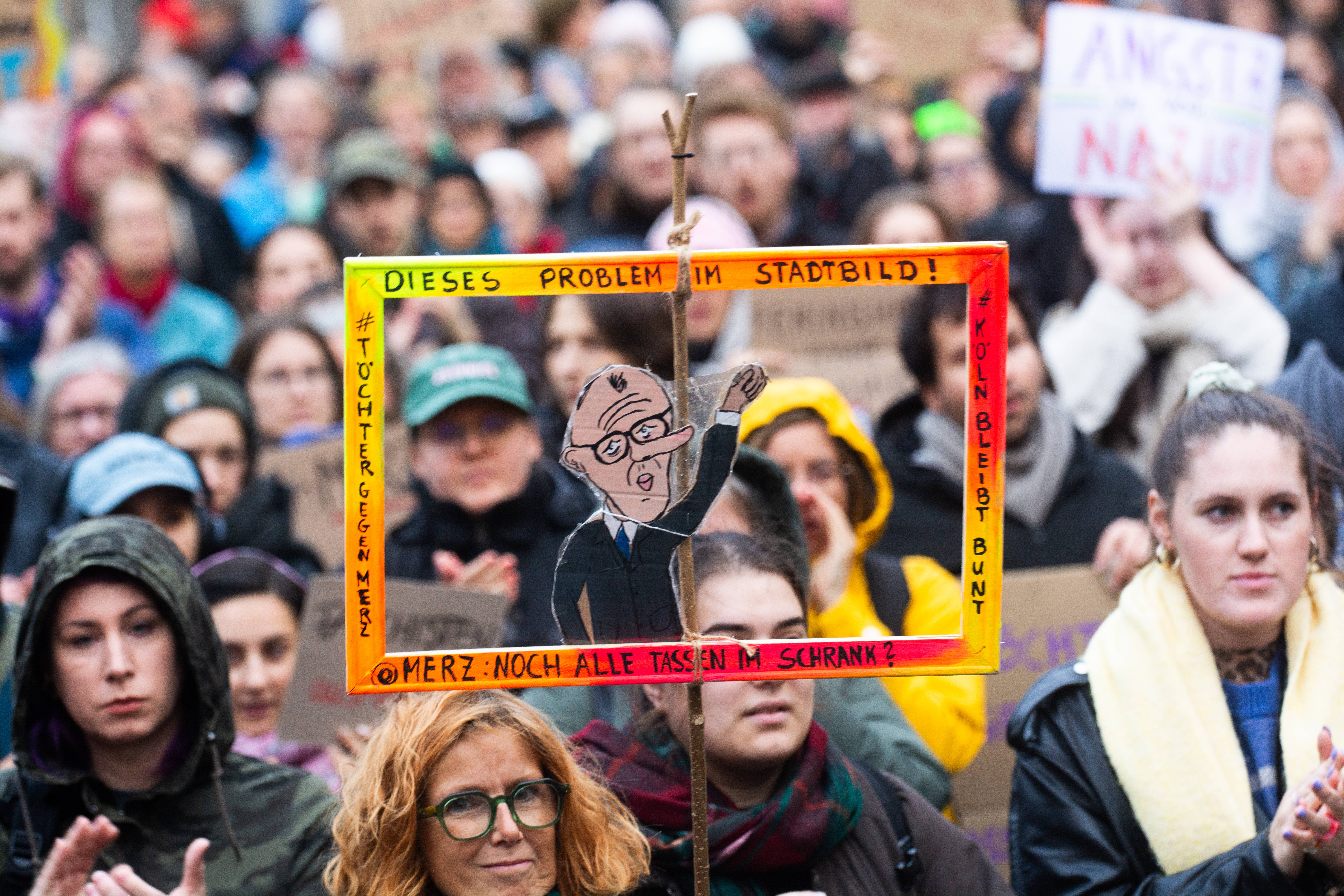 Menschen auf einer Demonstration