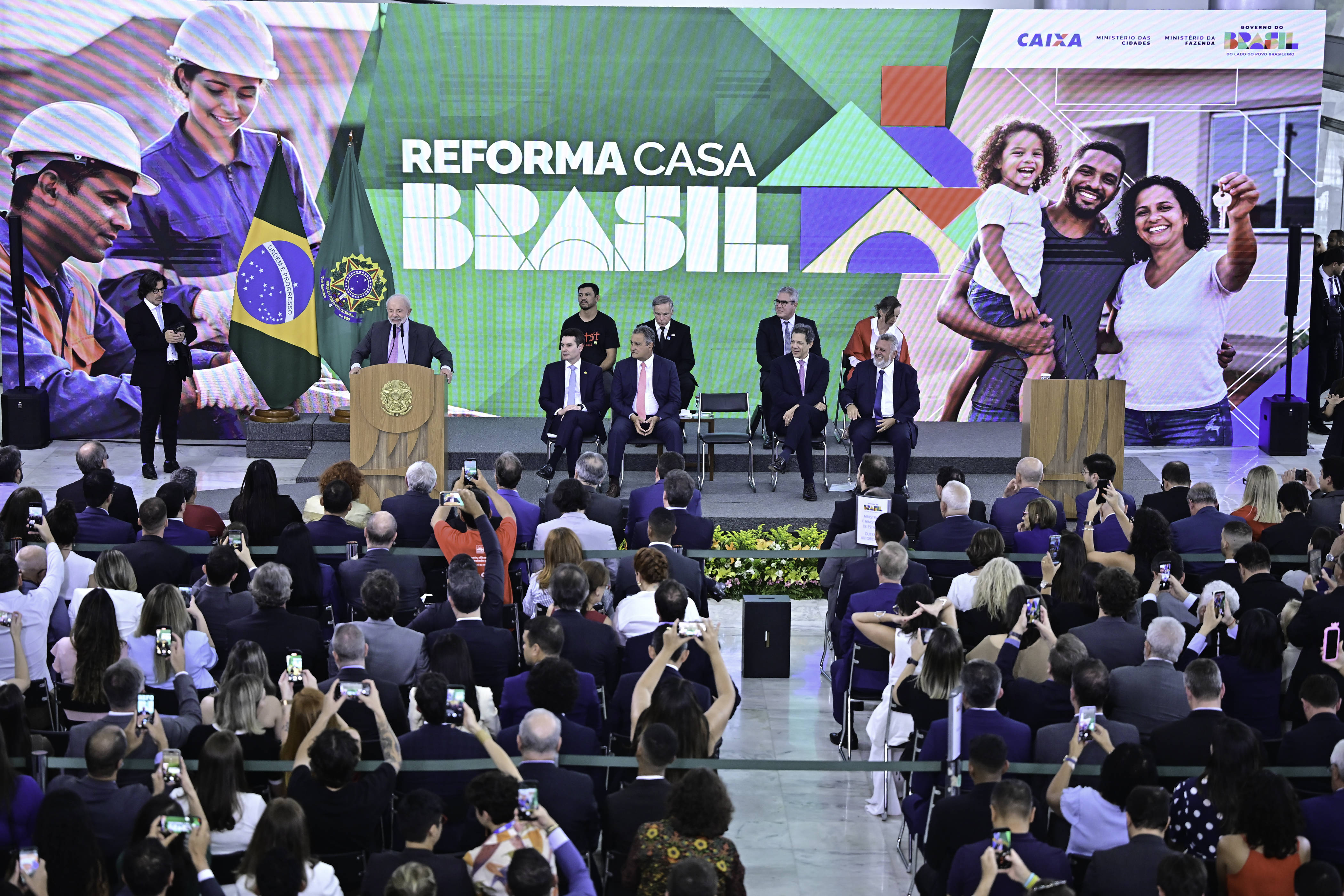 Brasiliens Präsident Lula während einer Rede