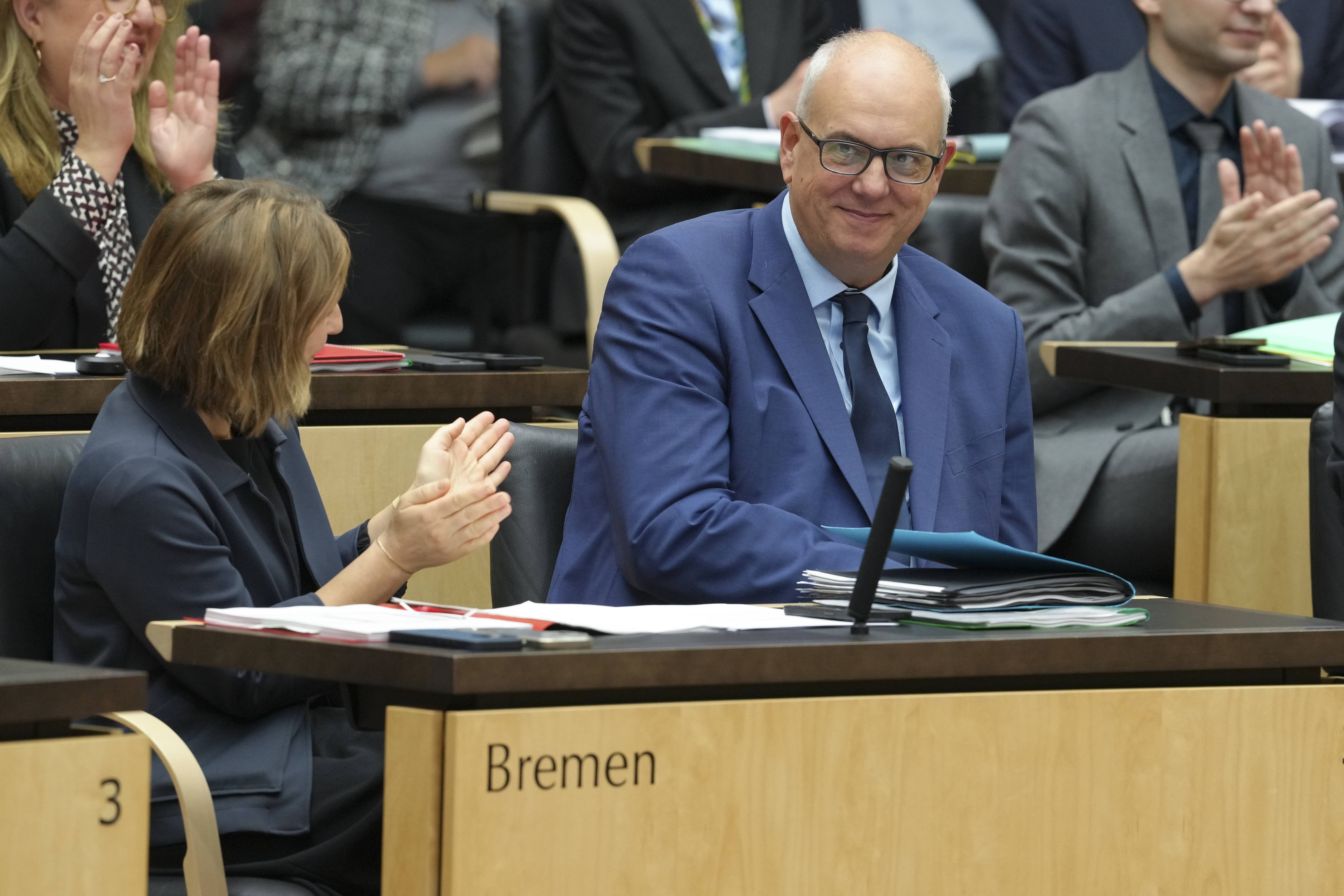Bremens Bürgermeister Andreas Bovenschulte nach seiner Wahl zum Bundesratspräsident