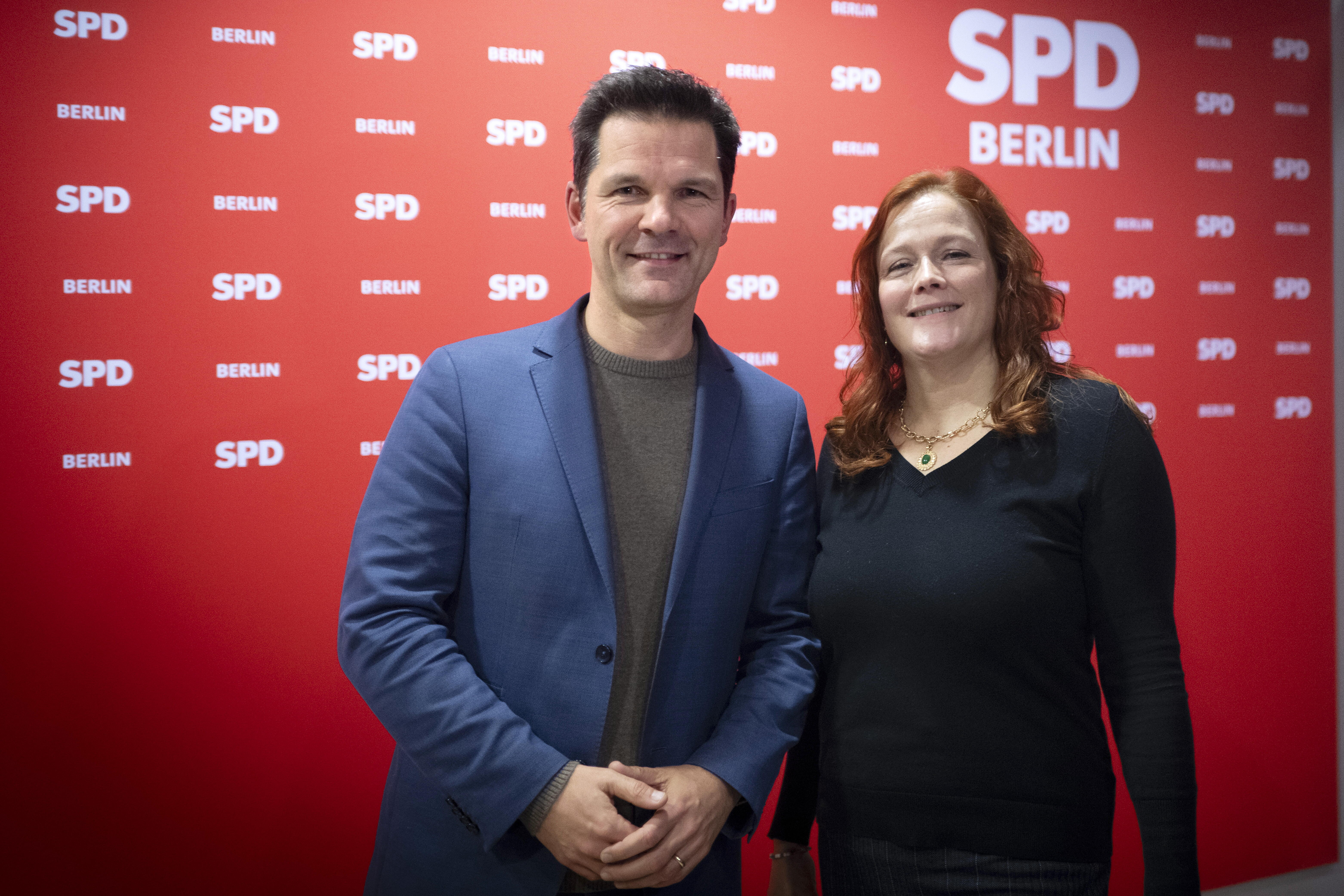Steffen Krach und Bettina König sollen die SPD Berlin führen