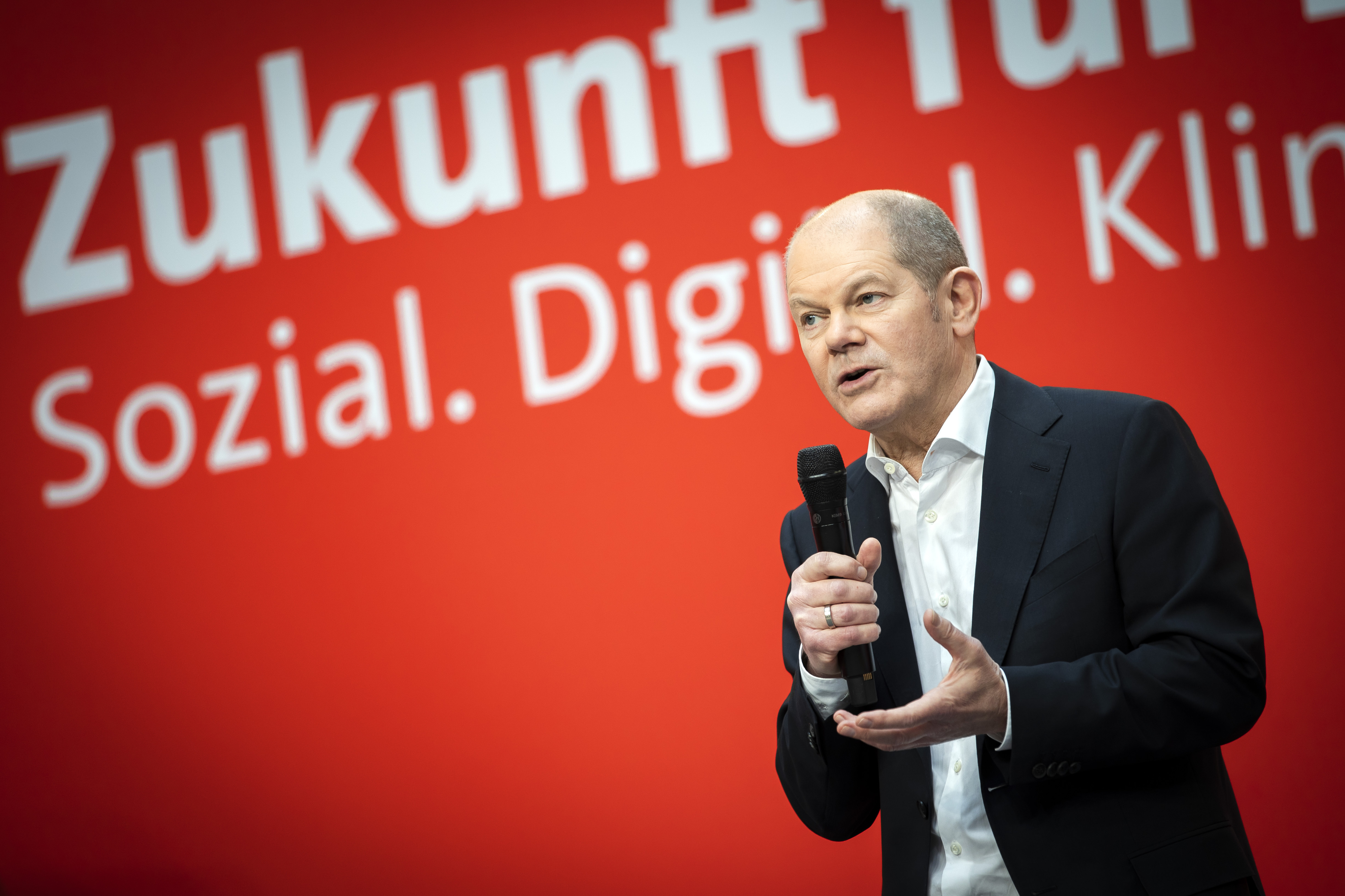 Freut sich auf die Möglichkeit, digital zu diskutieren: SPD-Kanzlerkandidat Olaf Scholz startet am Mittwoch die Reihe „Zukunftsgespräche“ in Potsdam.