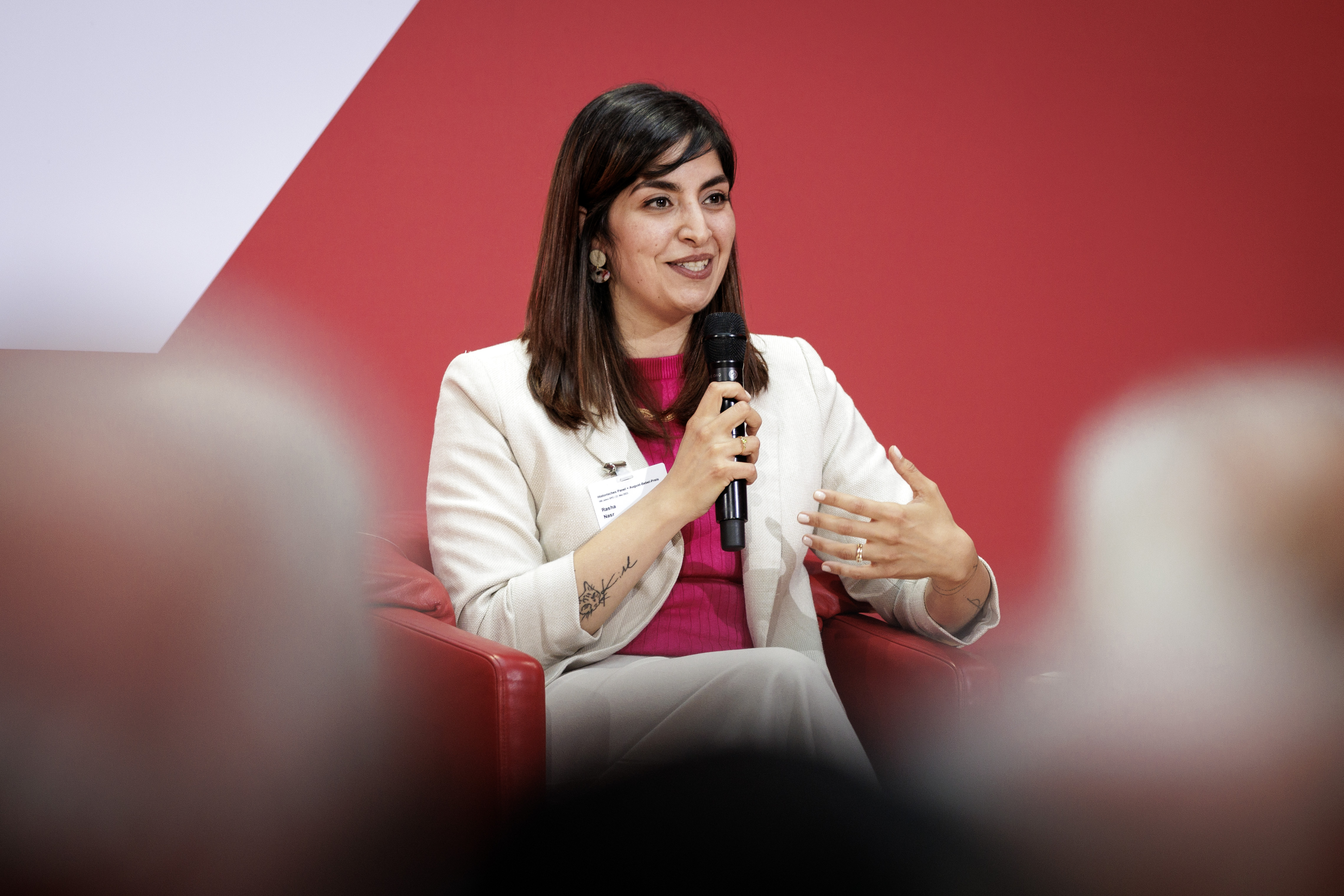 Rasha Nasr ist SPD-Bundestagsabgeordnete und migrations- und integrationspolitische Sprecherin ihrer Fraktion.