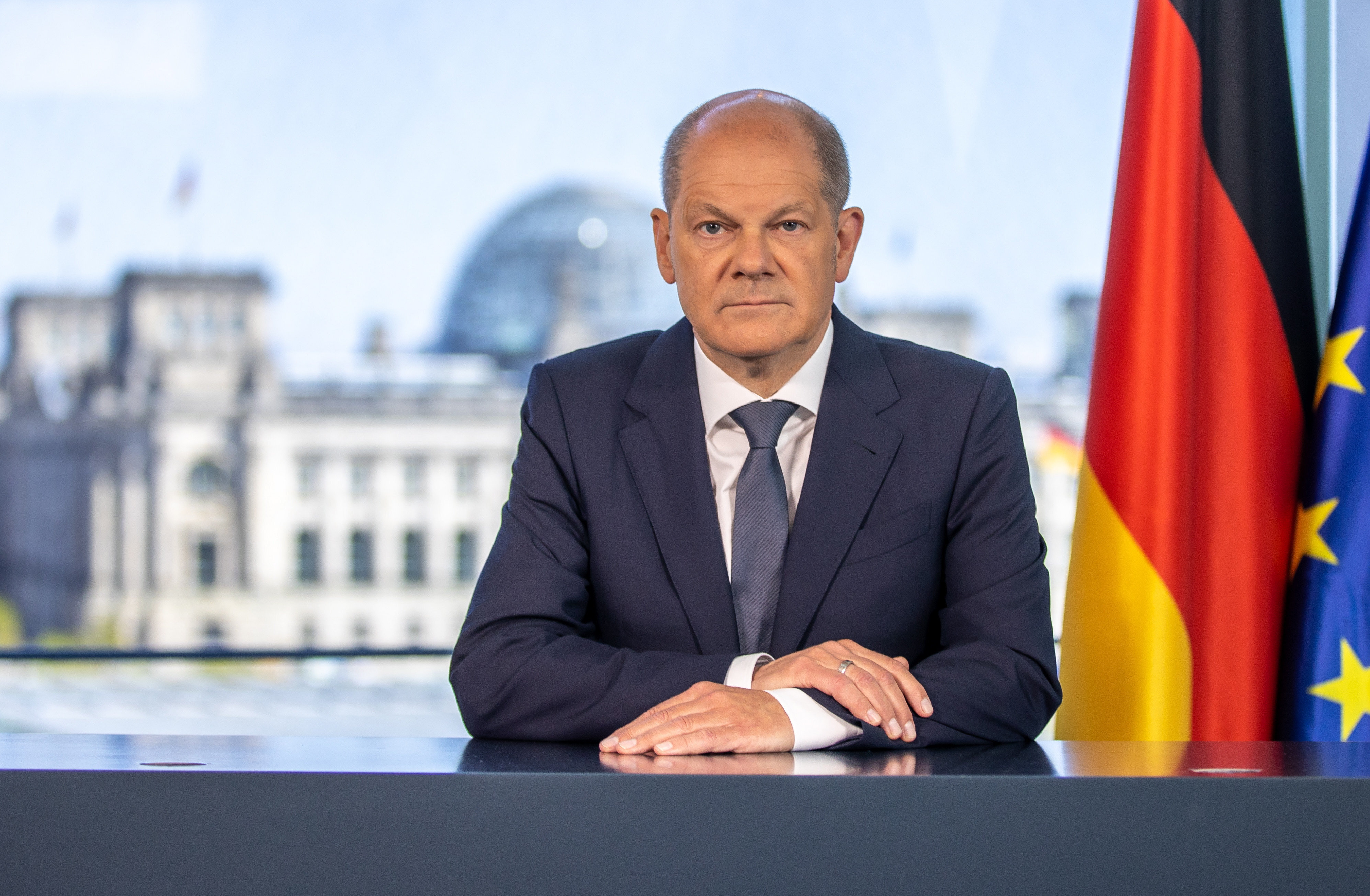 Fernsehansprache von Olaf Scholz zum 8. Mai: „Freiheit und Sicherheit werden siegen.“