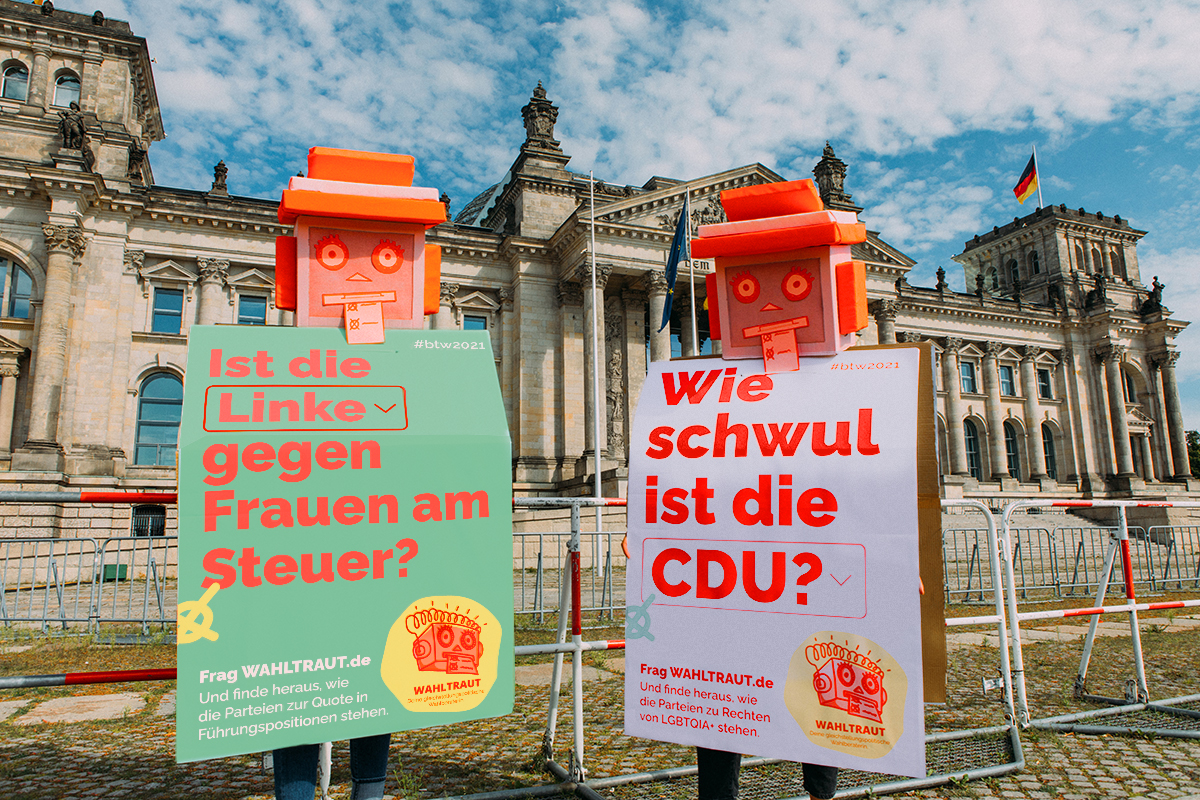 Wie schwul ist die SPD? Wahltraut gibt Antworten.