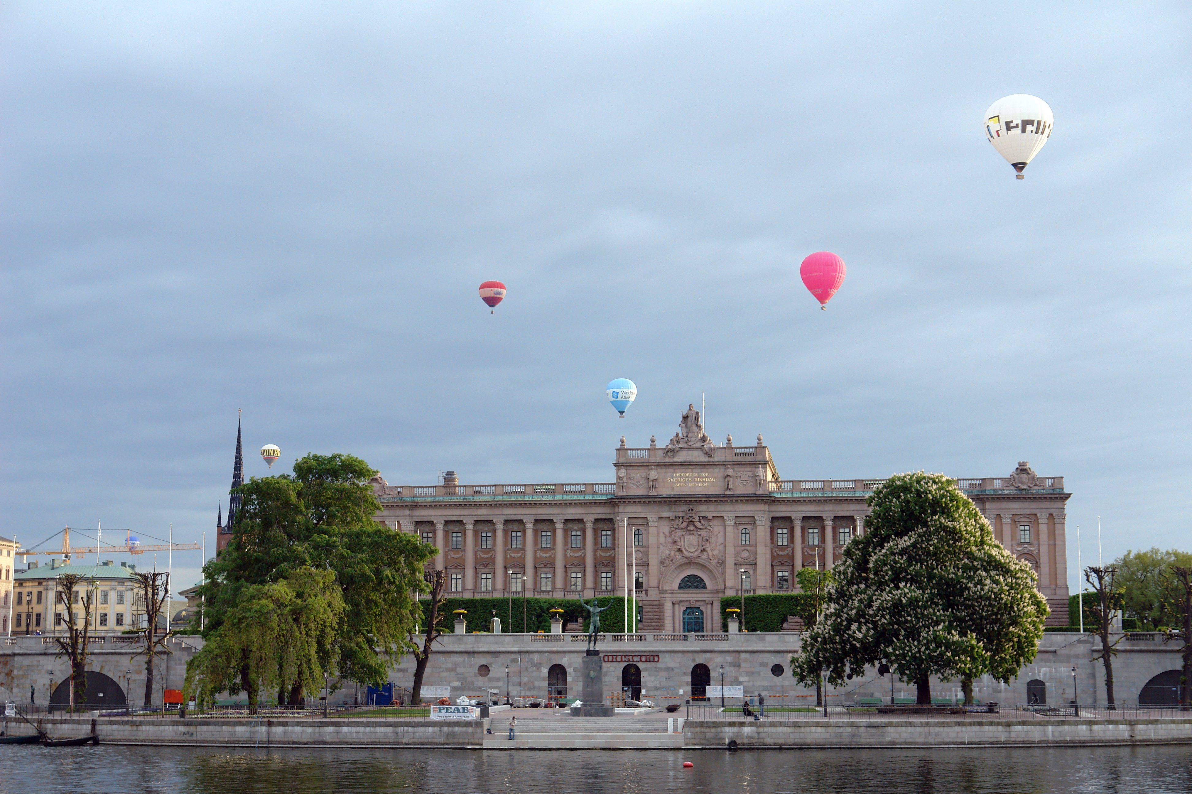 Der schwedische Reichstag in Stockholm