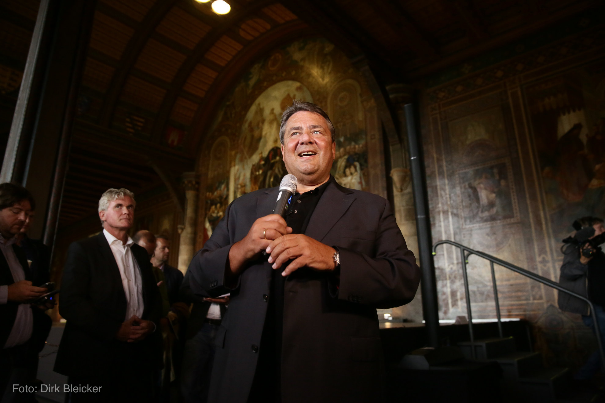 Sigmar Gabriel in der Kaiserpfalz