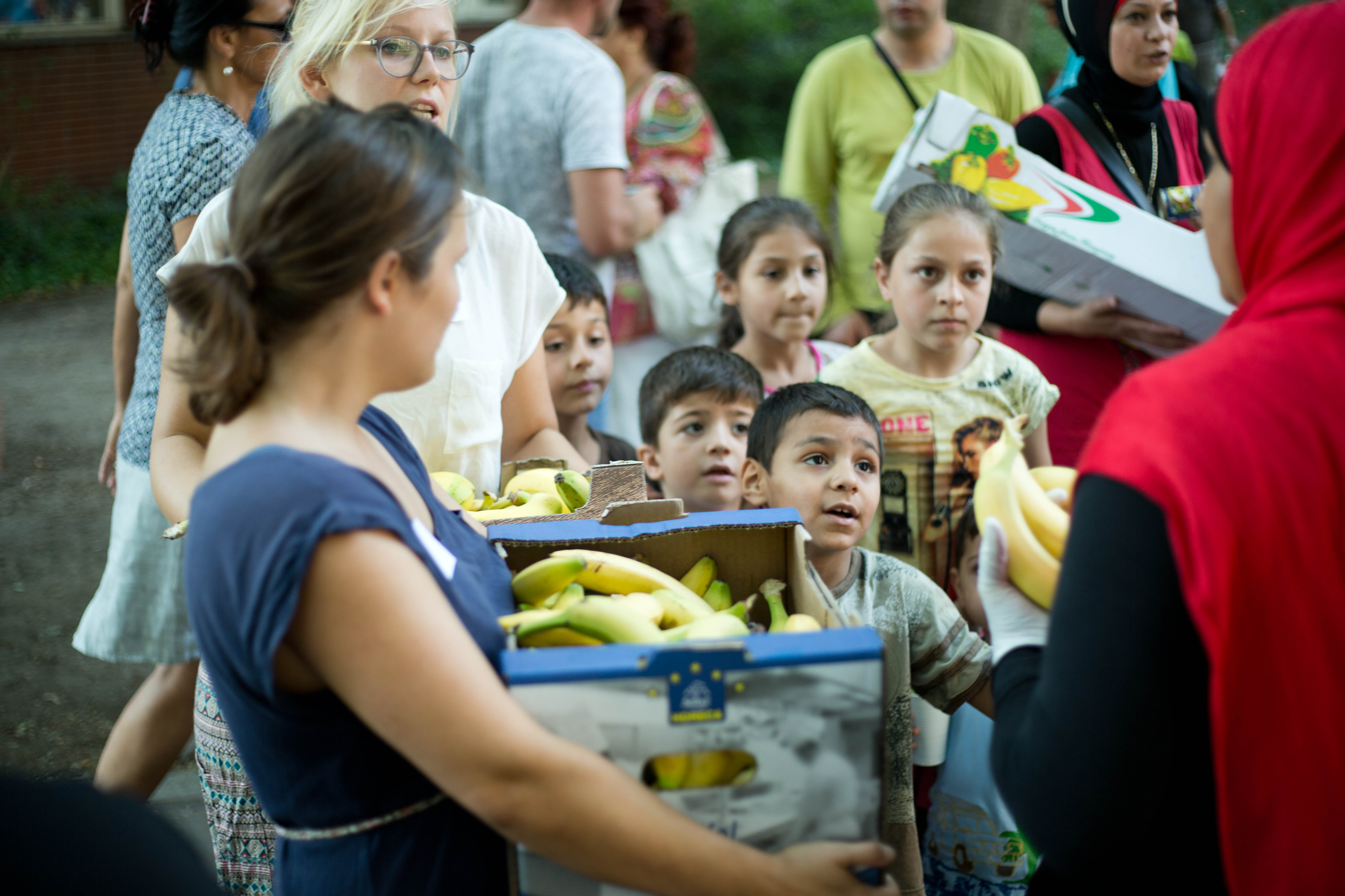 Spenden für Flüchtlinge
