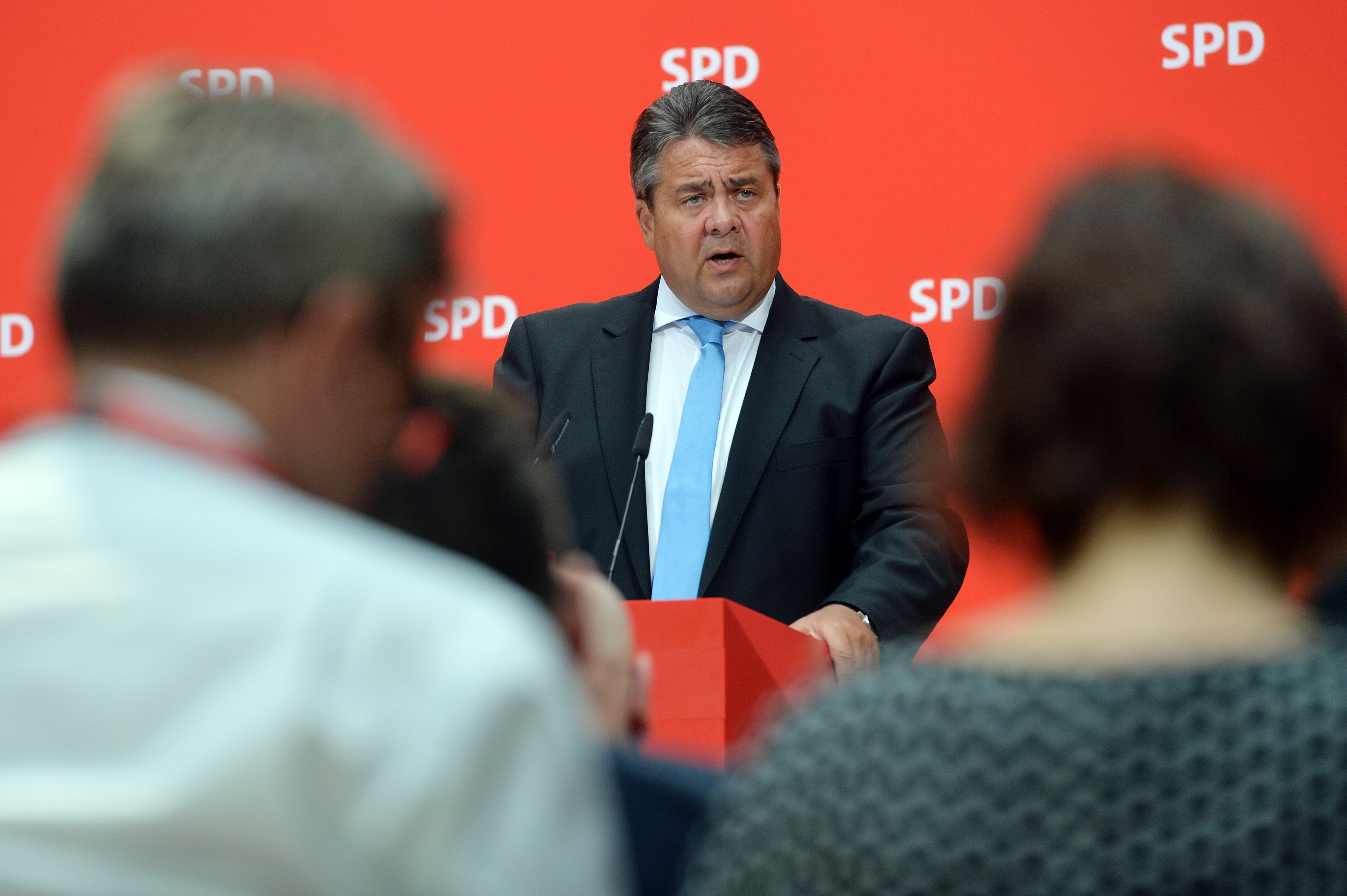 SPD-Chef Sigmar Gabriel nach dem Parteikonvent