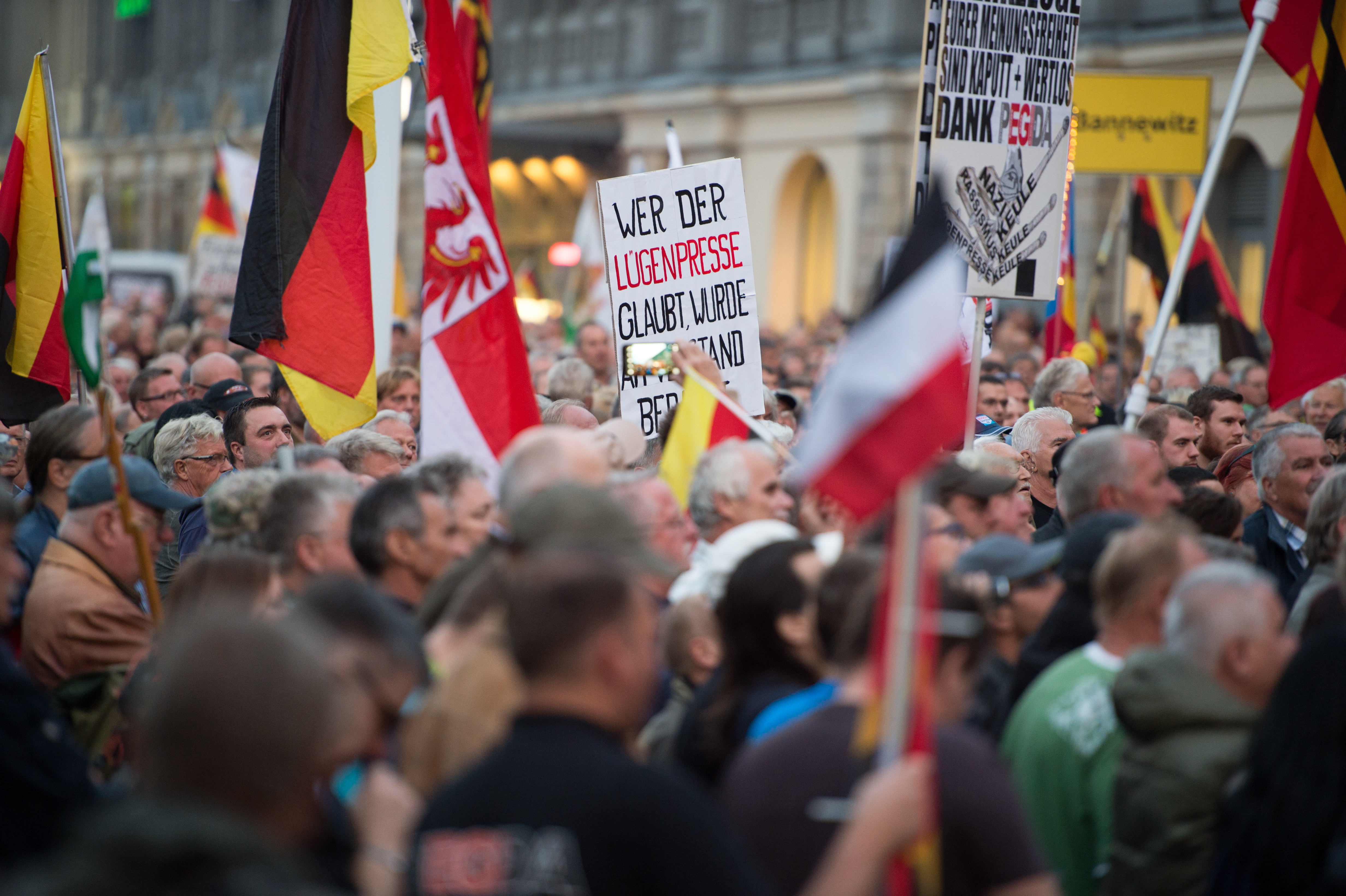 Pegida-Kundgebung in Dresden: Kulturkampf von rechts